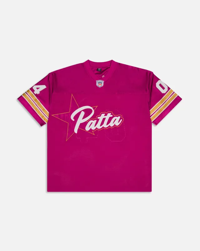 Patta All Star Football Jersey (Fuchsia Red) made by Patta