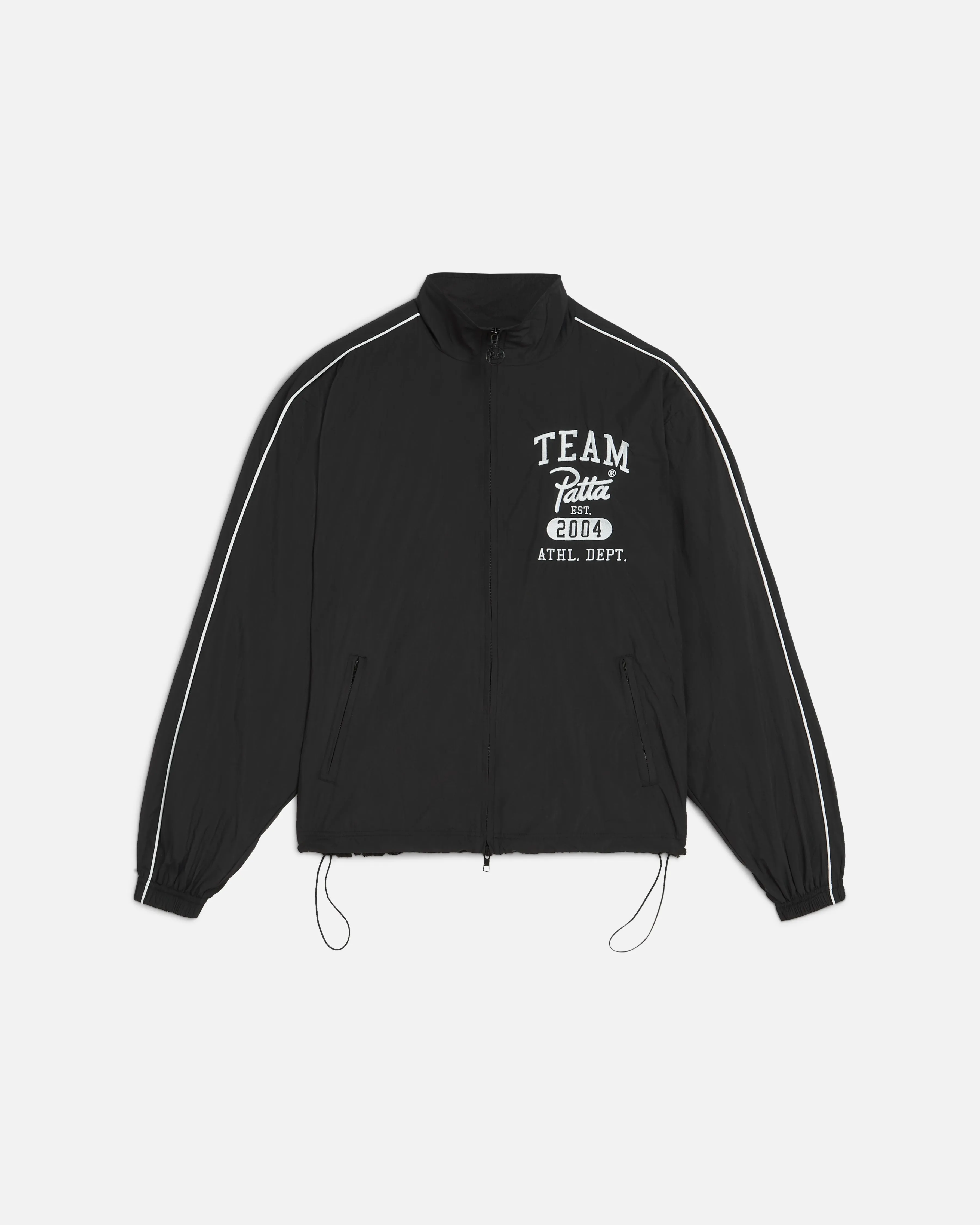 Patta Athletic Nylon Track Jacket (Black) sold by Patta