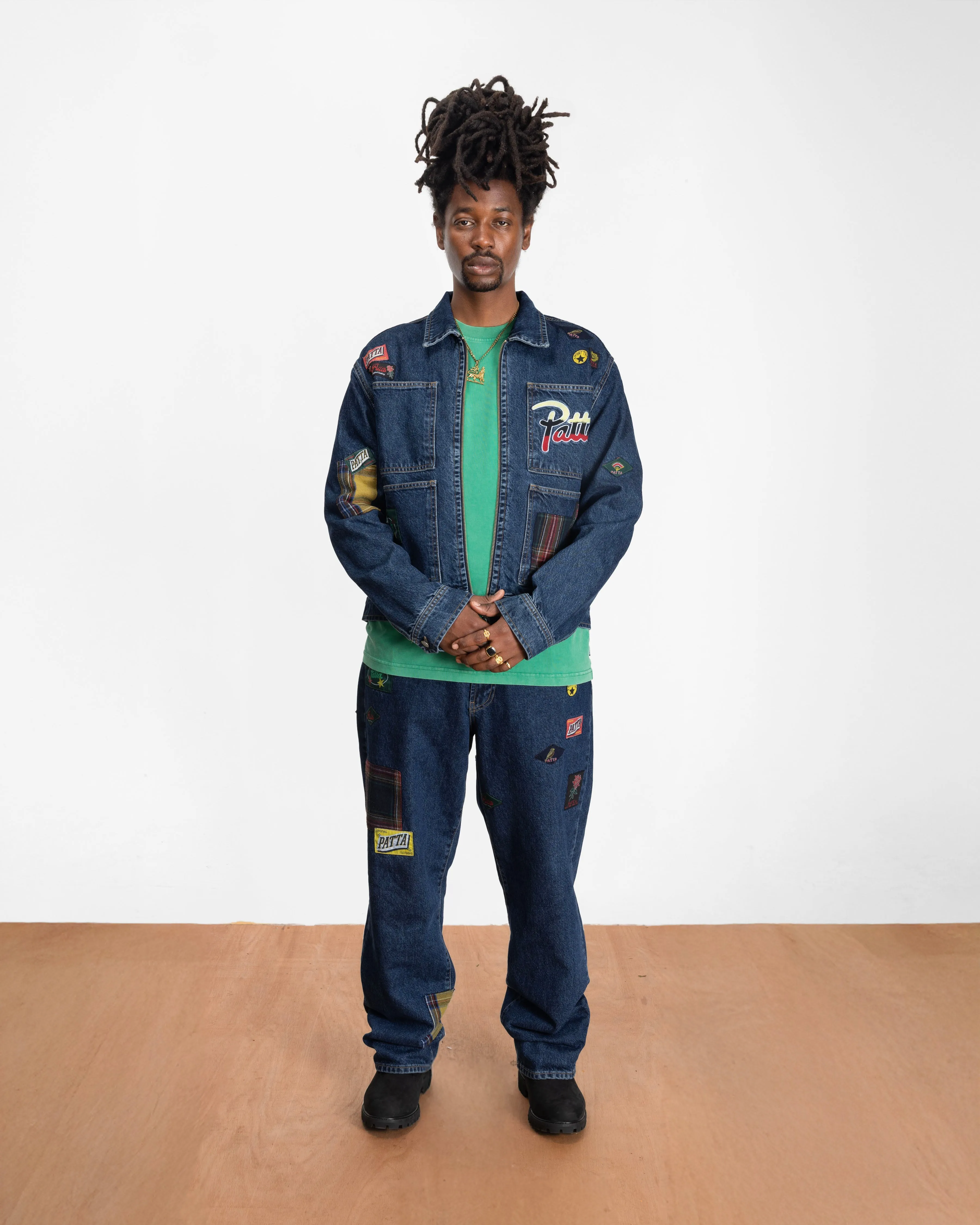 Patta Whole Lotta Labels Denim Pants (Blue Denim) sold by Patta product image thumbnail 3