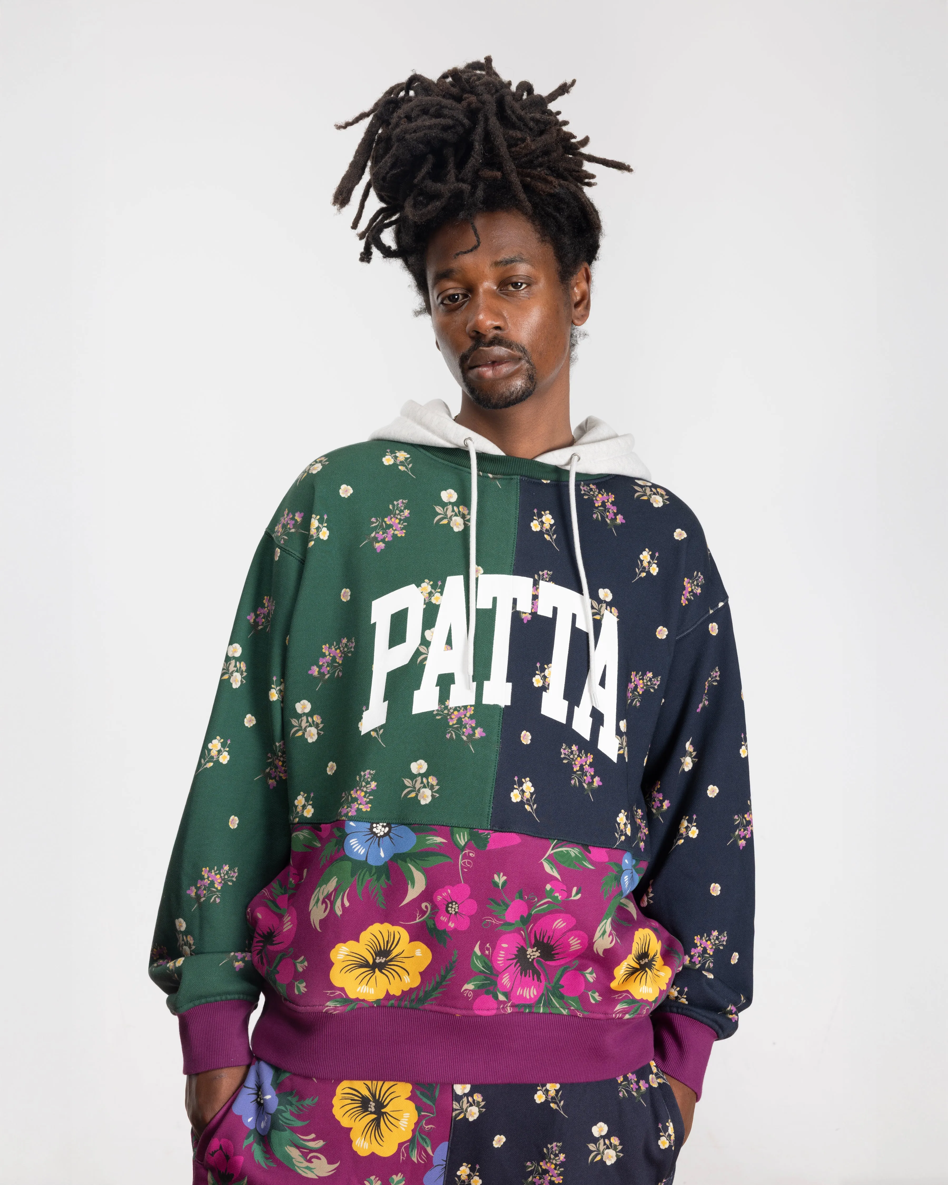 Patta Floral Patchwork Hooded Sweater (Multi) sold by Patta product image thumbnail 5