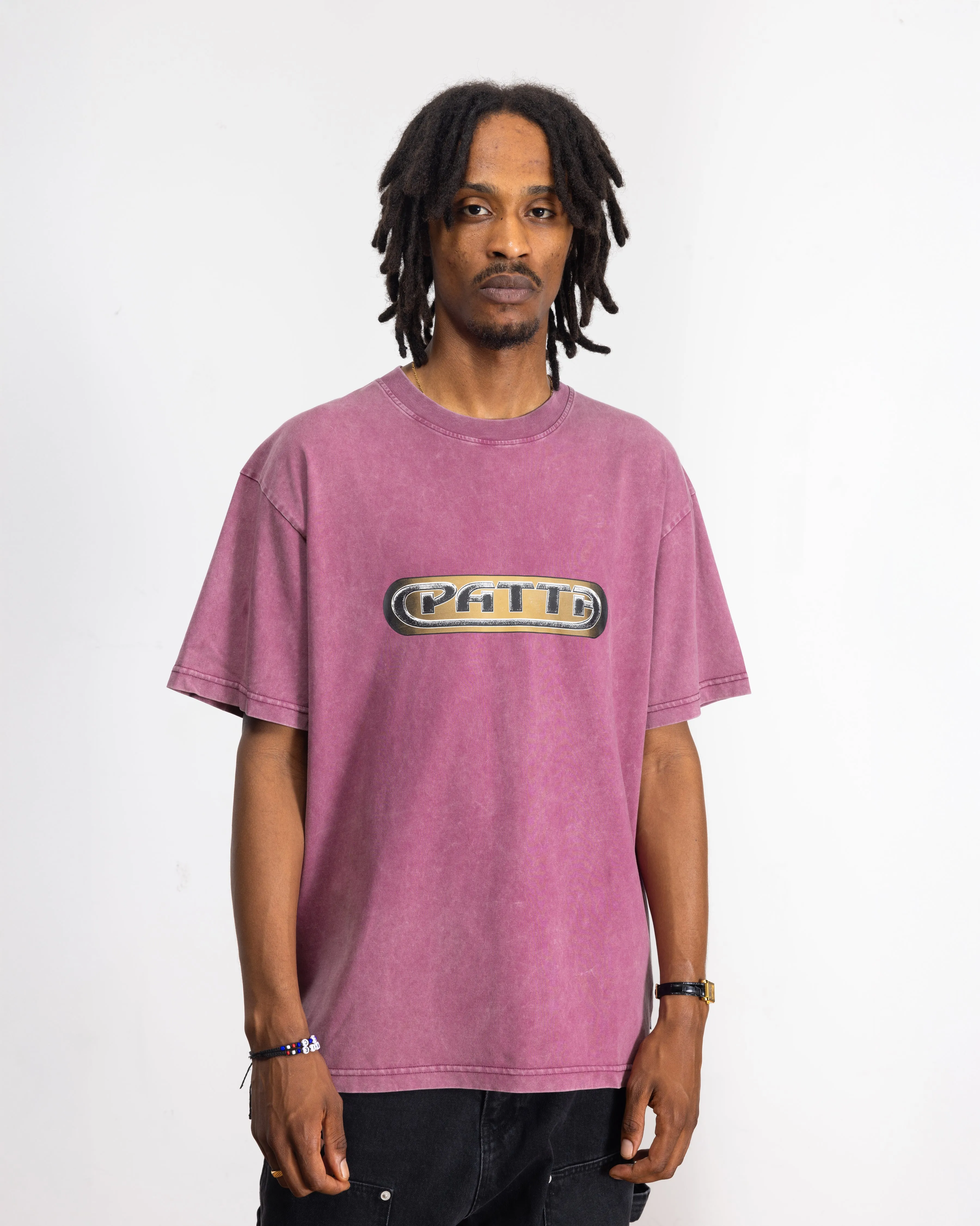 Patta Gilded Acid Washed T-Shirt (Boysenberry) sold by Patta product image thumbnail 4