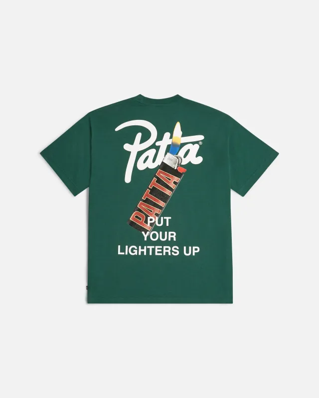 Patta Lighters T-Shirt (Bistro Green) sold by Patta