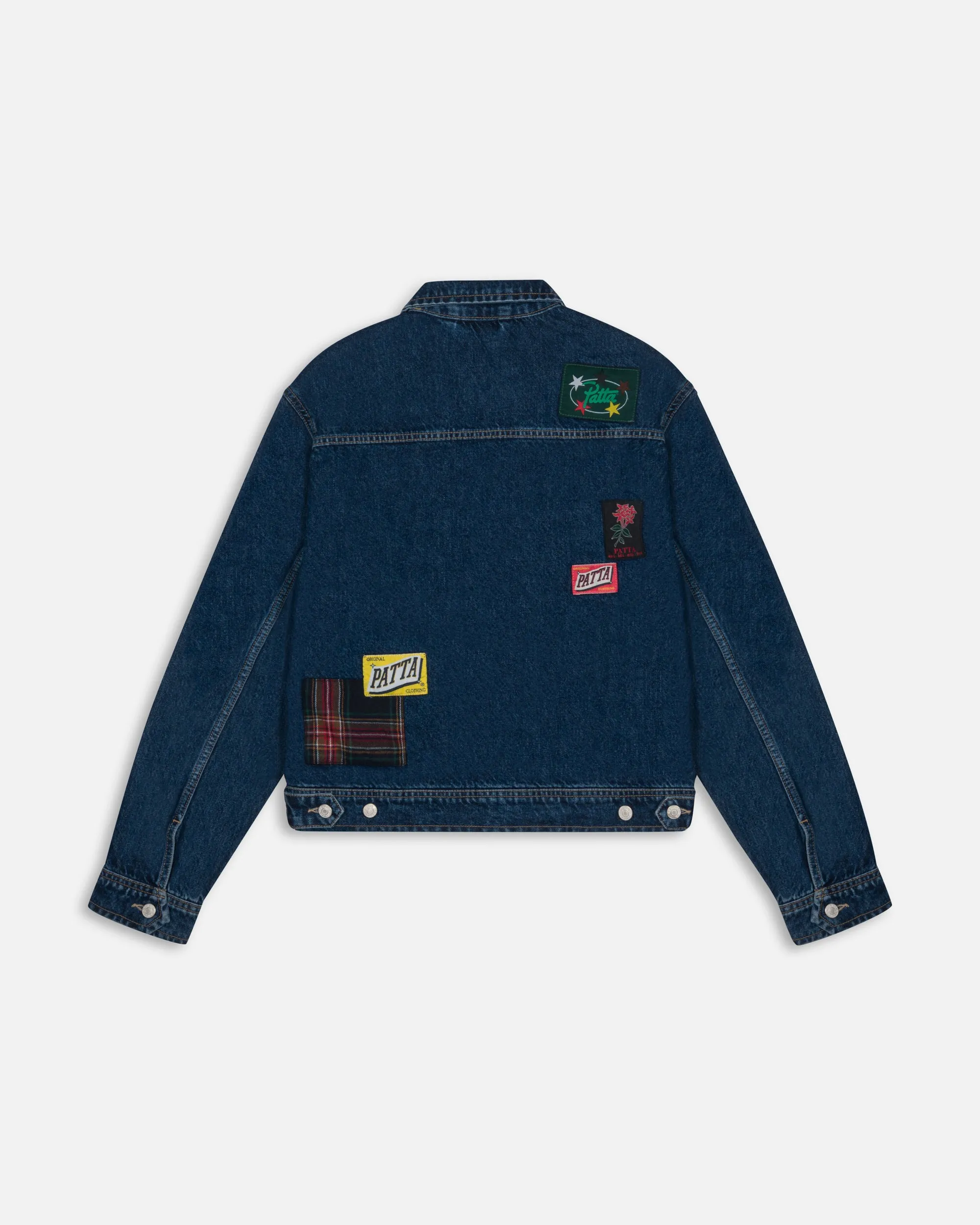Patta Whole Lotta Labels Denim Jacket (Light Blue Denim) sold by Patta product image thumbnail 2