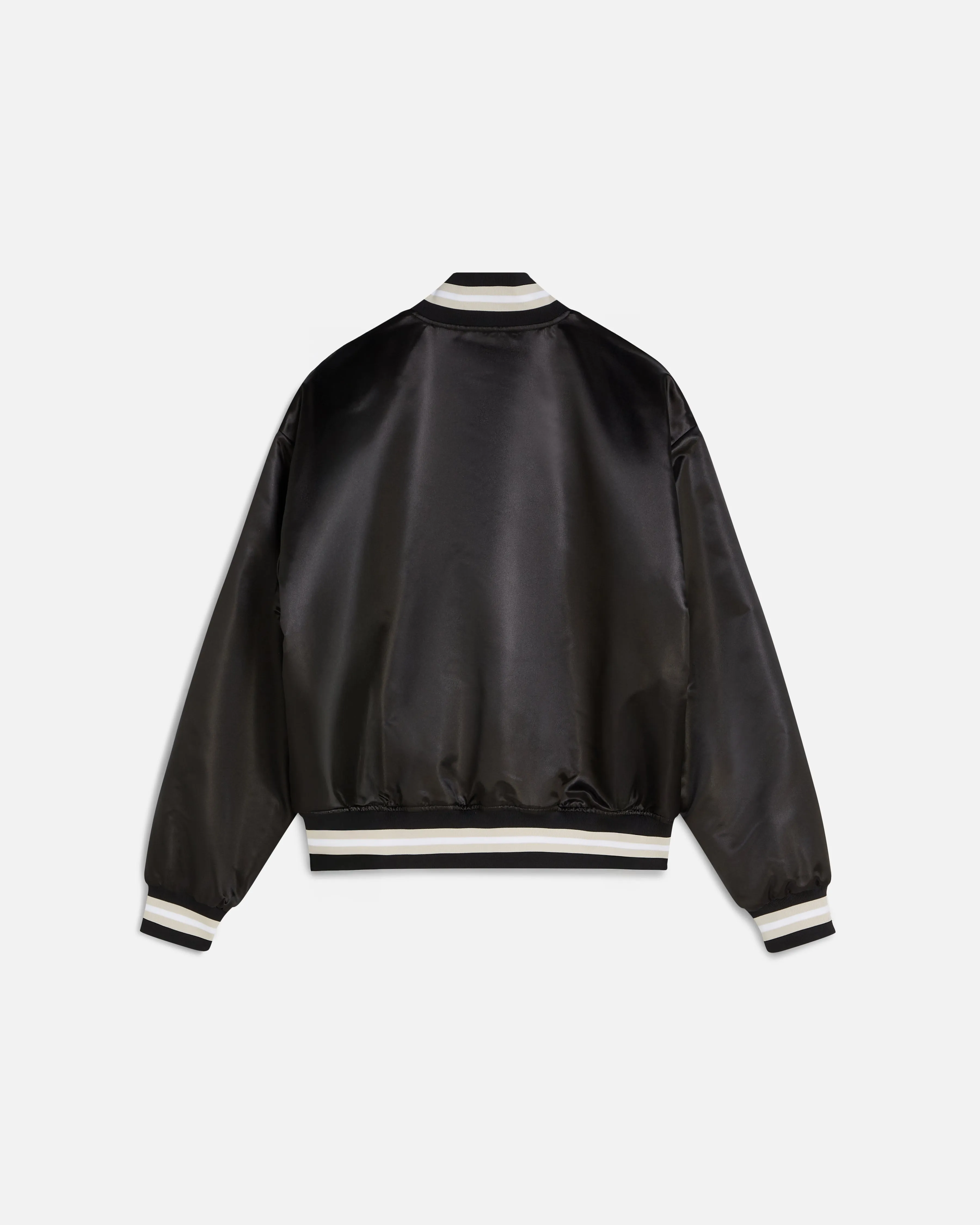 Patta Script Logo Satin Varsity Jacket (Black) sold by Patta product image thumbnail 2