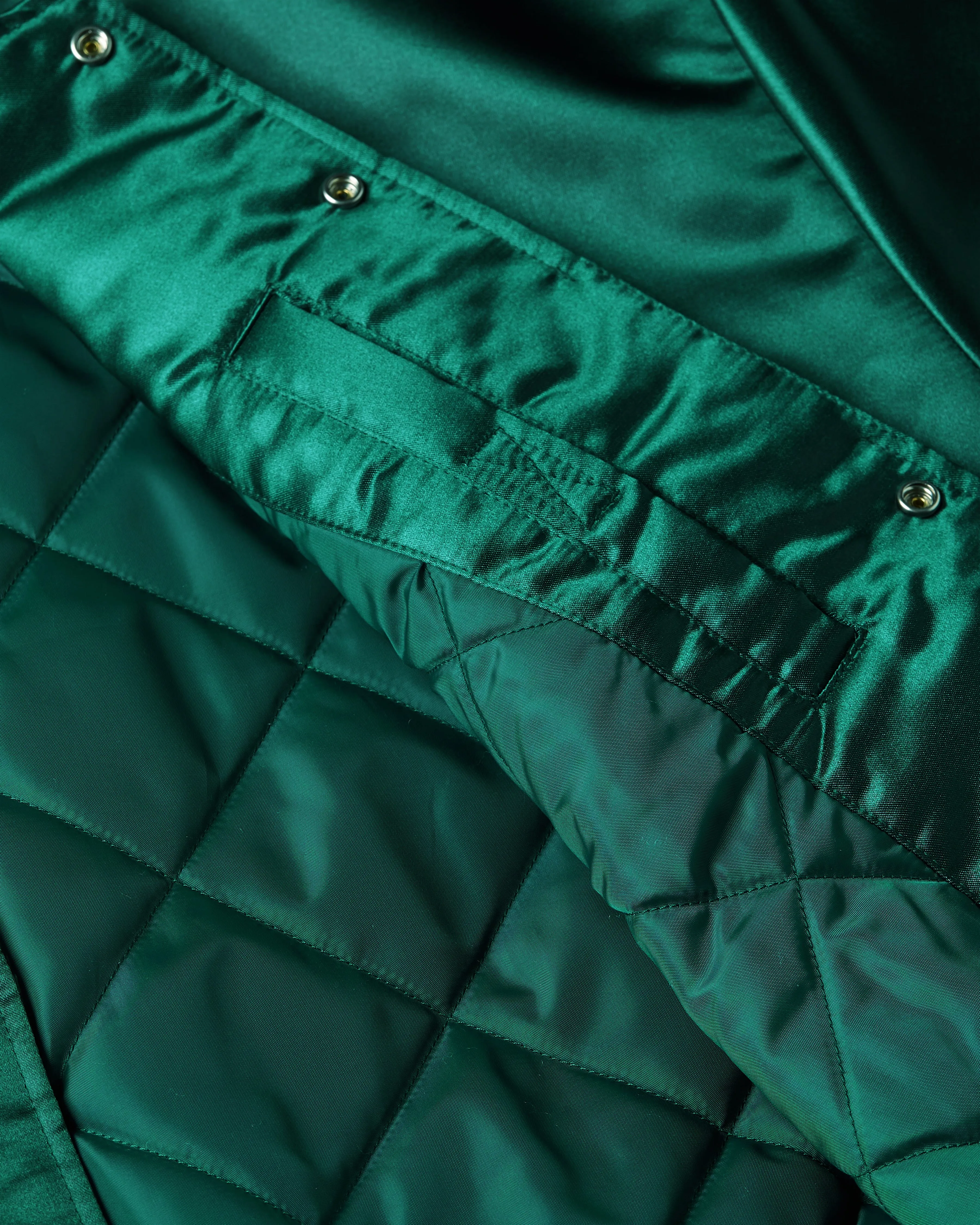 Patta Script Logo Satin Varsity Jacket (Bistro Green) sold by Patta product image thumbnail 4