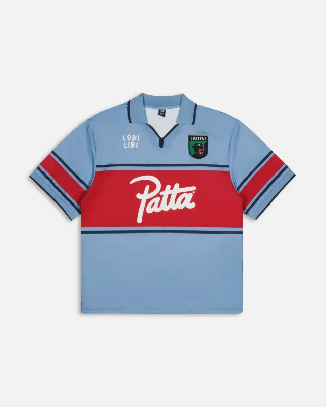 Patta Legacy Football Jersey (Faded Denim) sold by Patta