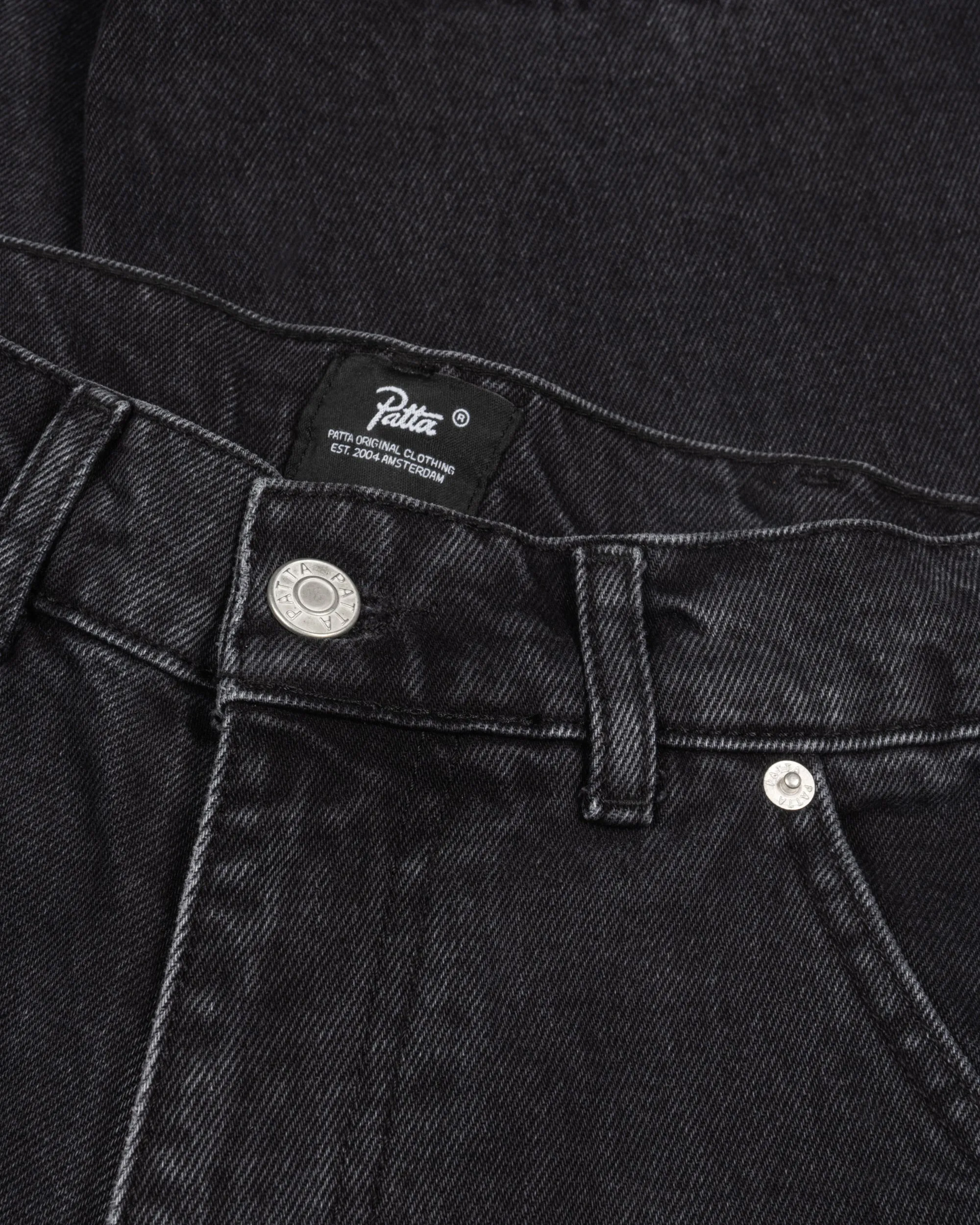 Patta Double Knee Denim Pants (Black Denim) sold by Patta product image thumbnail 5