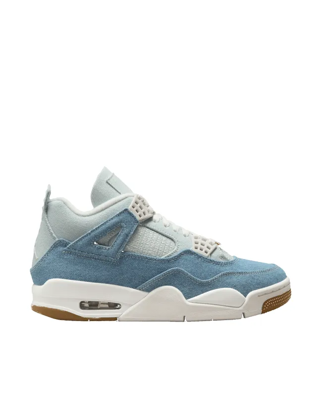 Nike WMNS Air Jordan 4 Retro Tex (Sail/Sail-Gum Light Brown-Worn Blue) sold by Patta