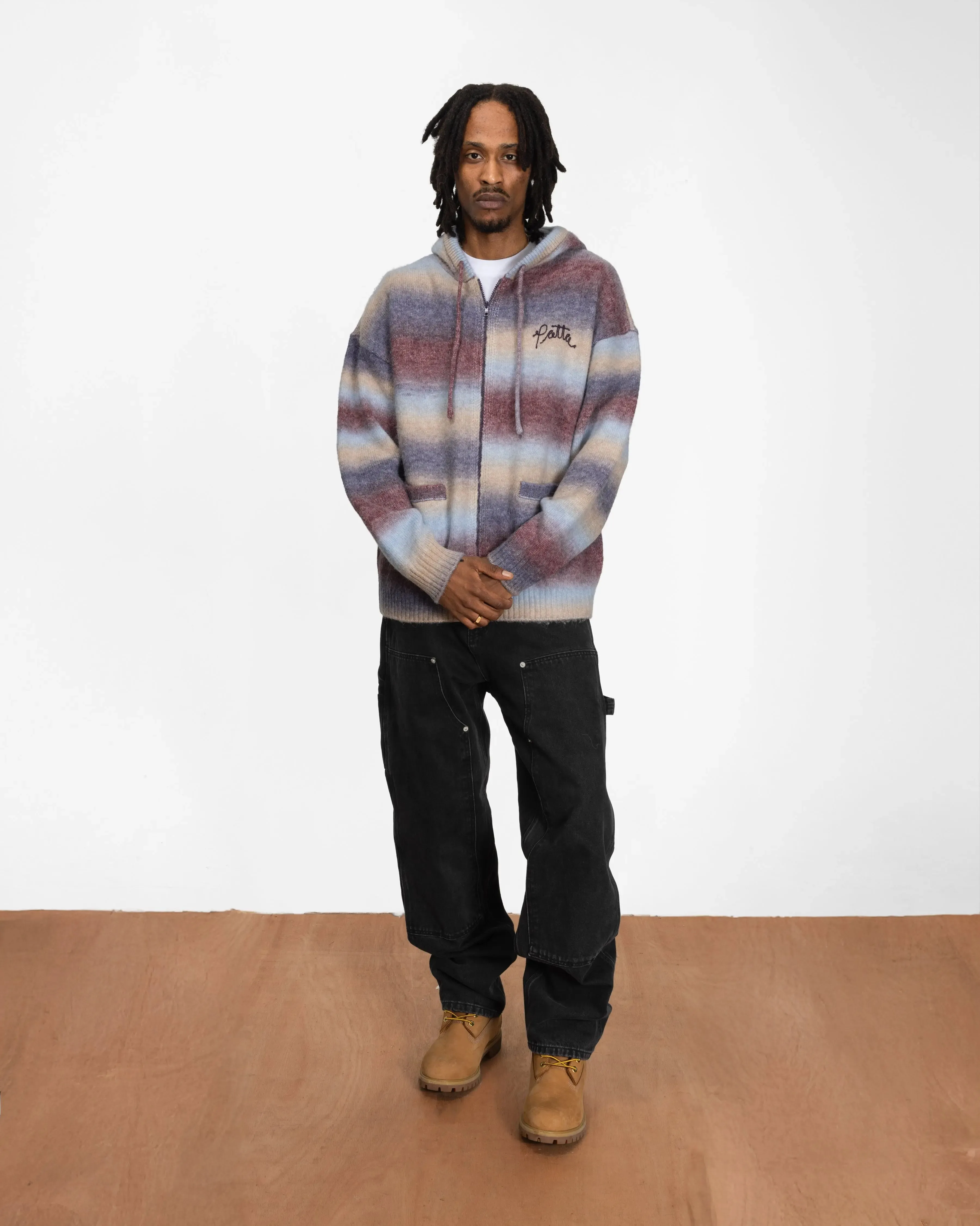 Patta Space Dye Knitted Hooded Sweater (Multi) sold by Patta product image thumbnail 4