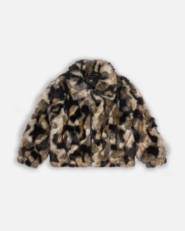 Patta Faux Fur Patchwork Jacket (Multi) made by Patta