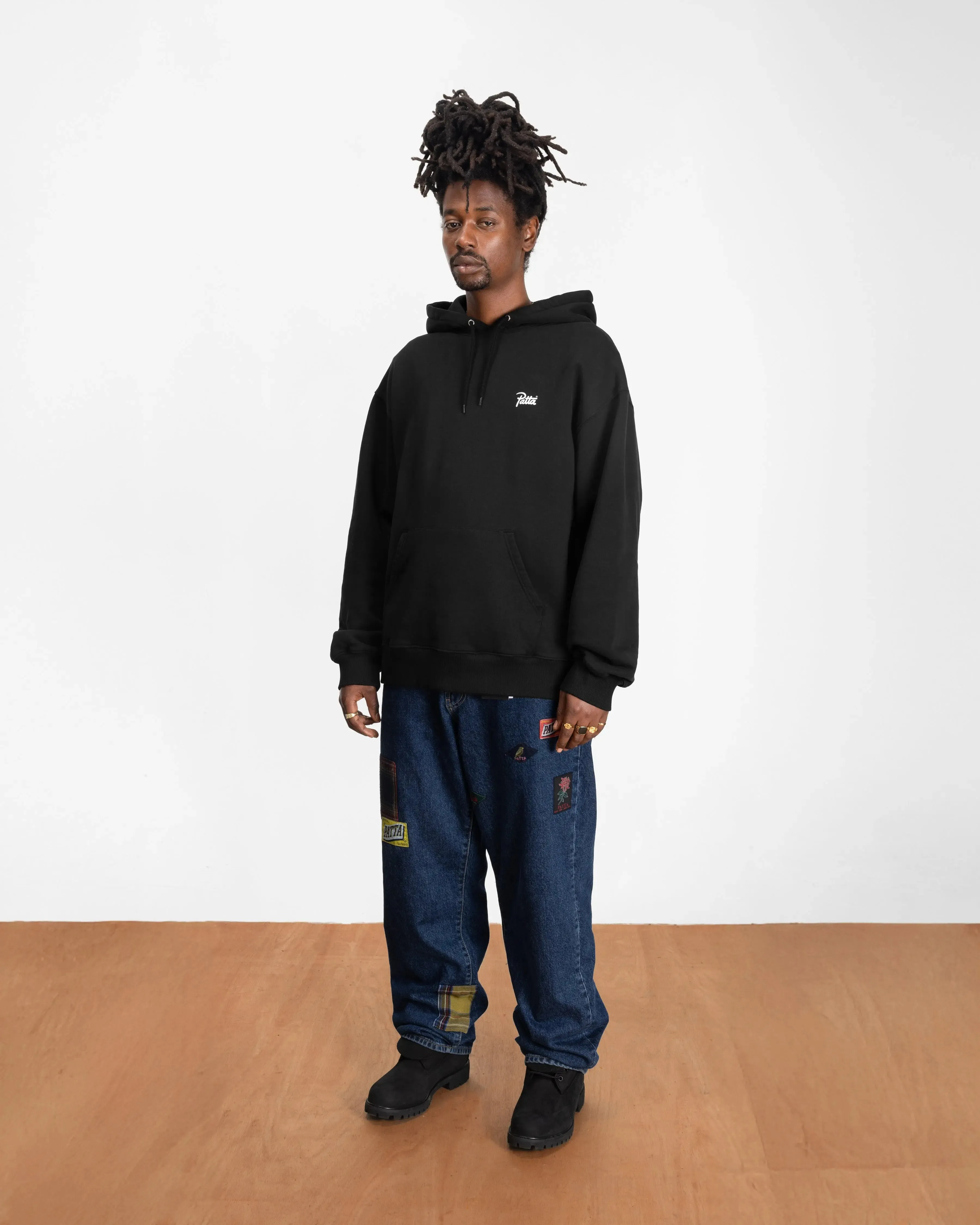 Patta Embroidered Fire Panther Hooded Sweater (Black) sold by Patta product image thumbnail 4
