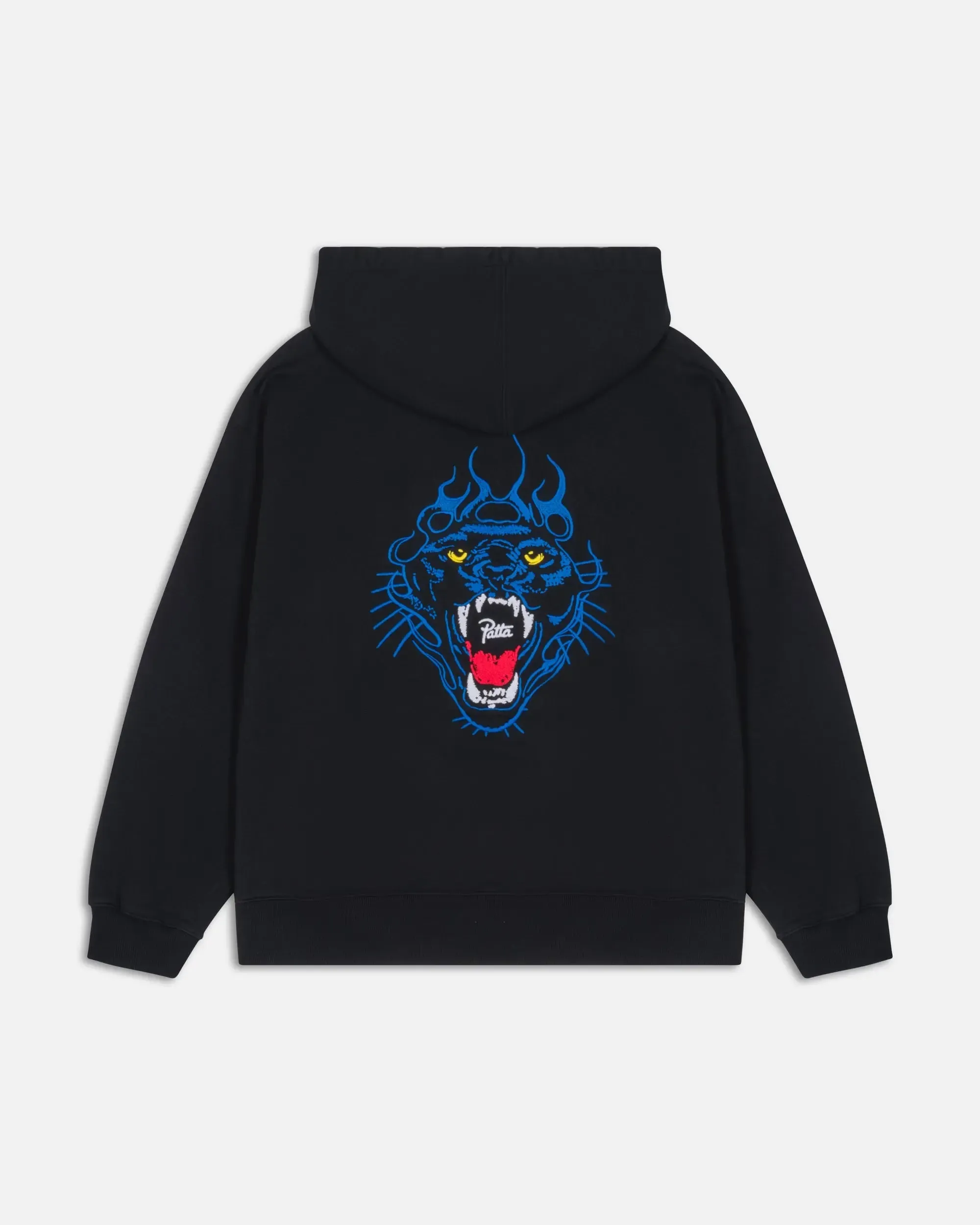 Patta Embroidered Fire Panther Hooded Sweater (Black) sold by Patta product image thumbnail 2