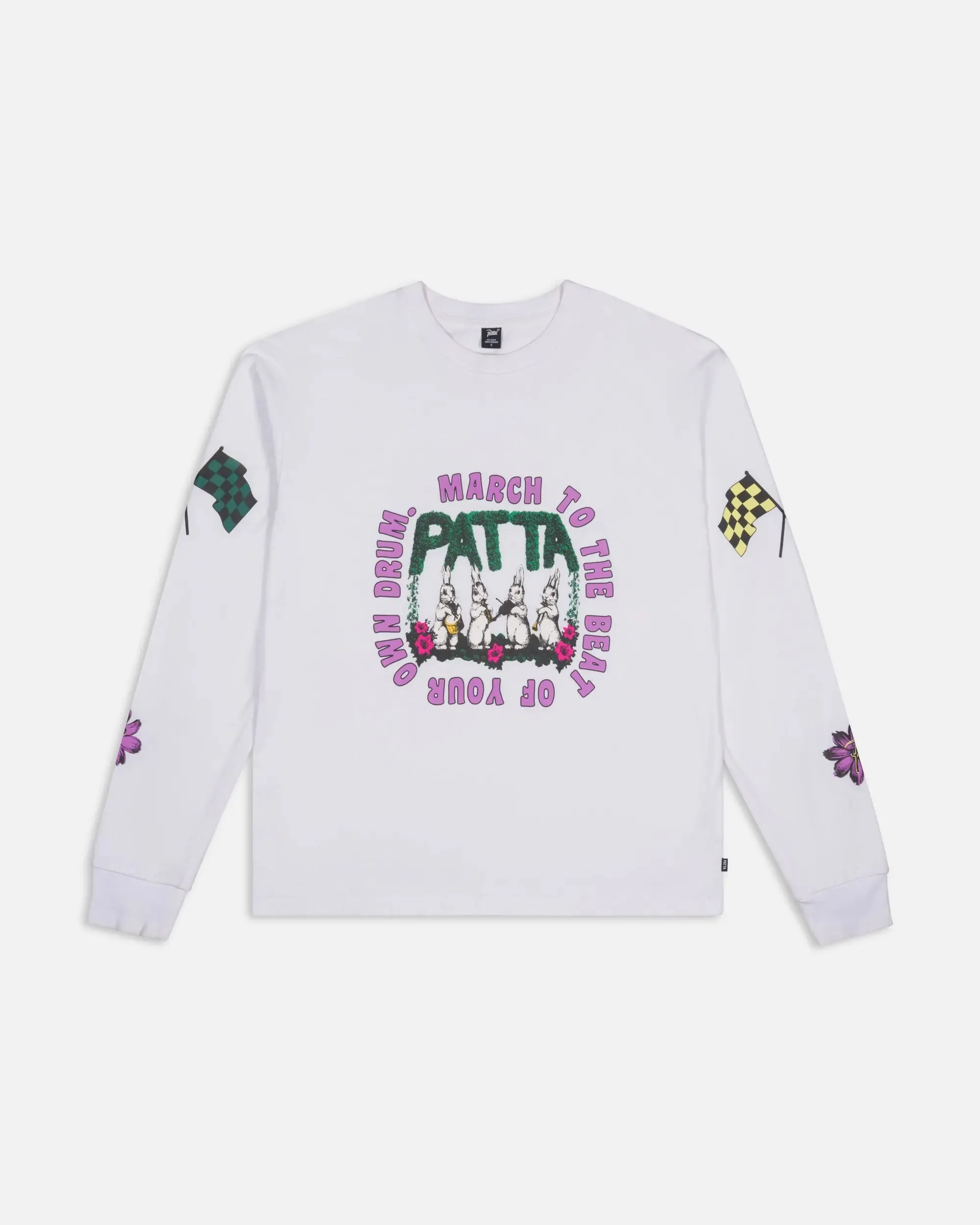 Patta Own Your Own Mind Long Sleeve T-Shirt (White) sold by Patta