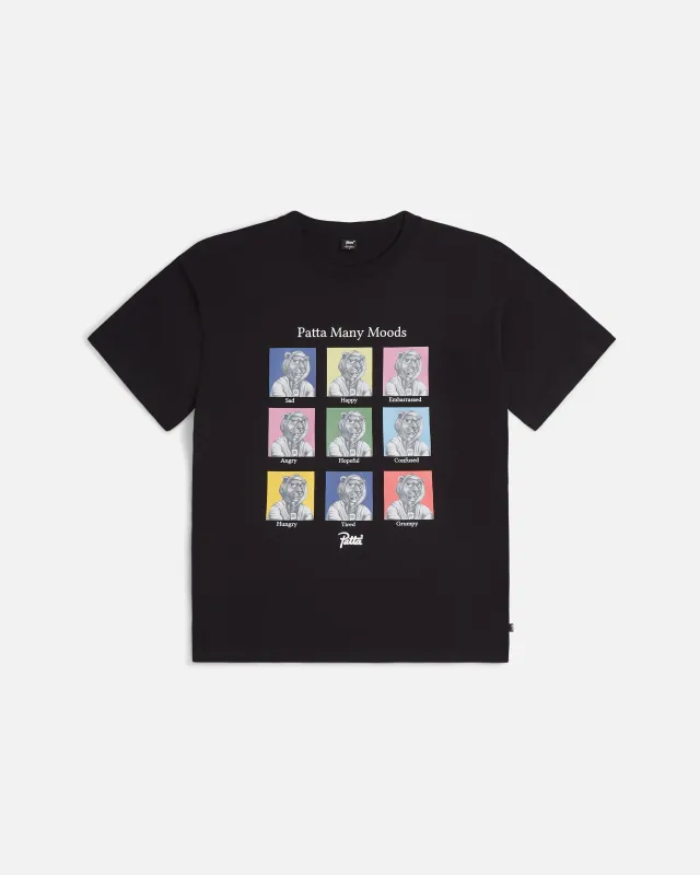 Patta Many Moods T-Shirt (Black) sold by Patta