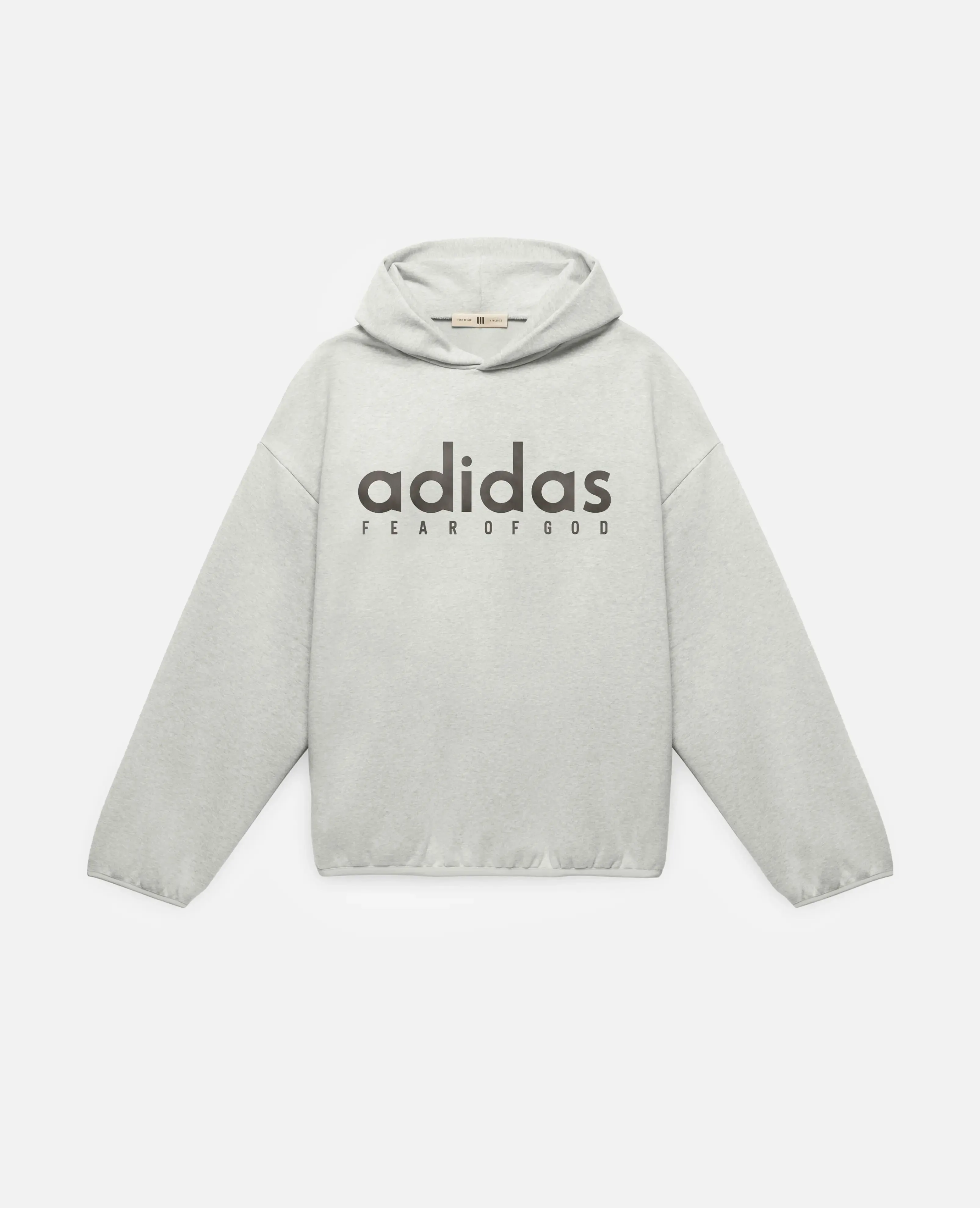 adidas Fear Of God Heather Fleece Hoodie (Medium Grey Heather) sold by Patta