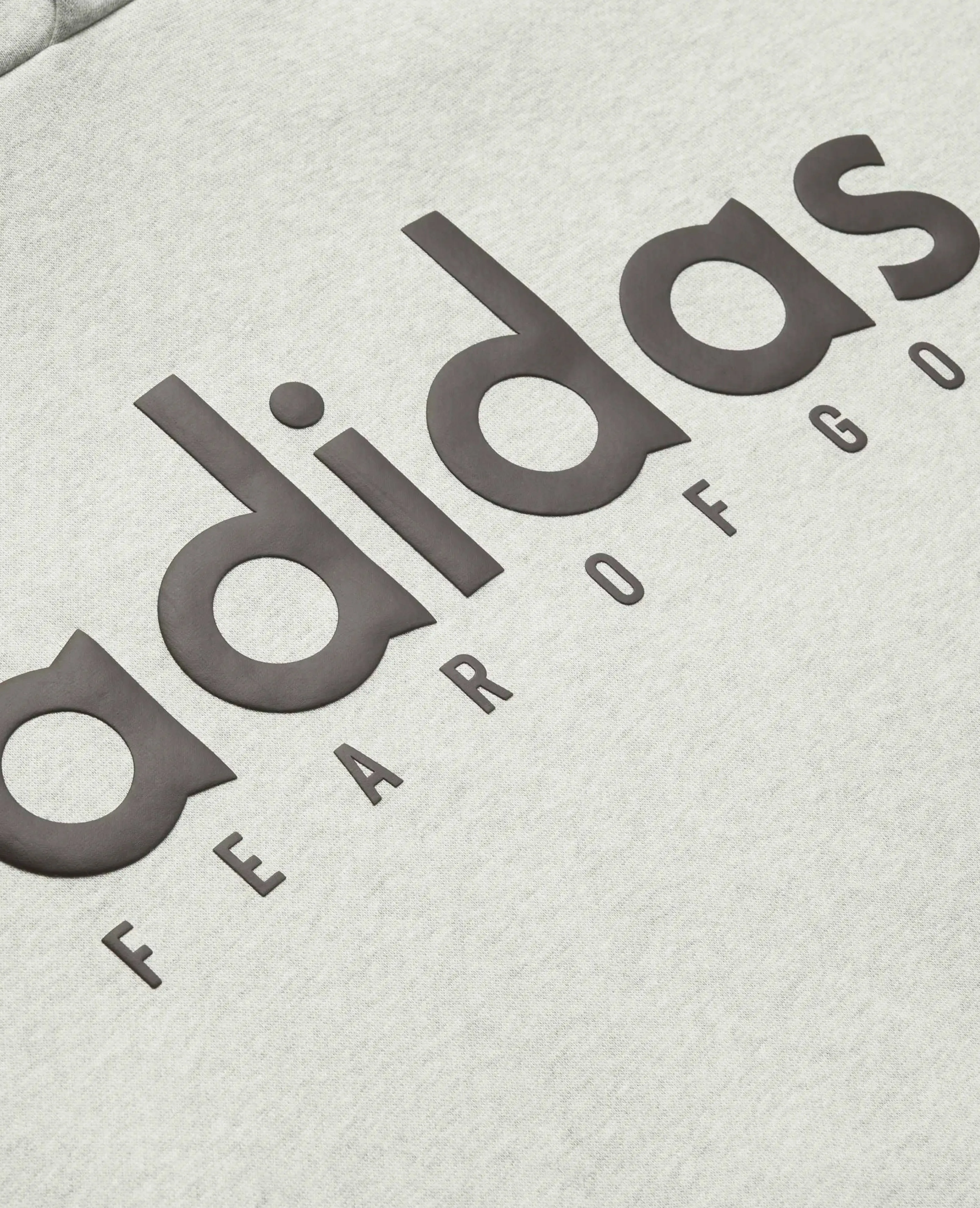 adidas Fear Of God Heather Fleece Hoodie (Medium Grey Heather) sold by Patta product image thumbnail 3