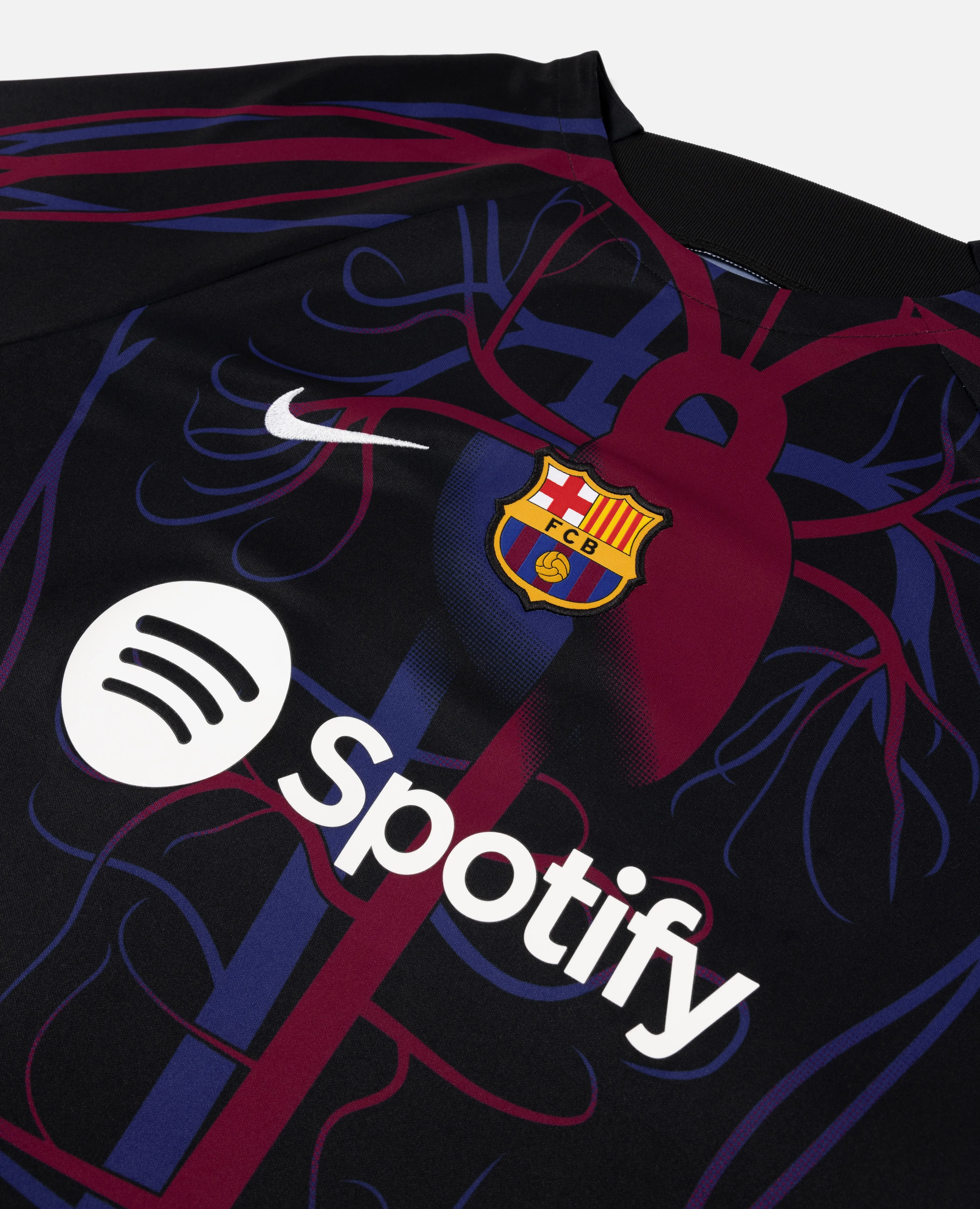 FCB x Patta Culers del Món Men's Pre-Match Jersey (Black/Black/White) sold by Patta product image thumbnail 2