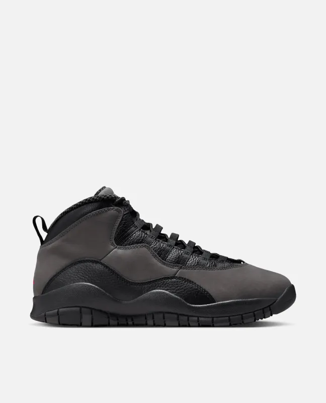 Air Jordan 10 (Dark Shadow/True Red-Black) sold by Patta