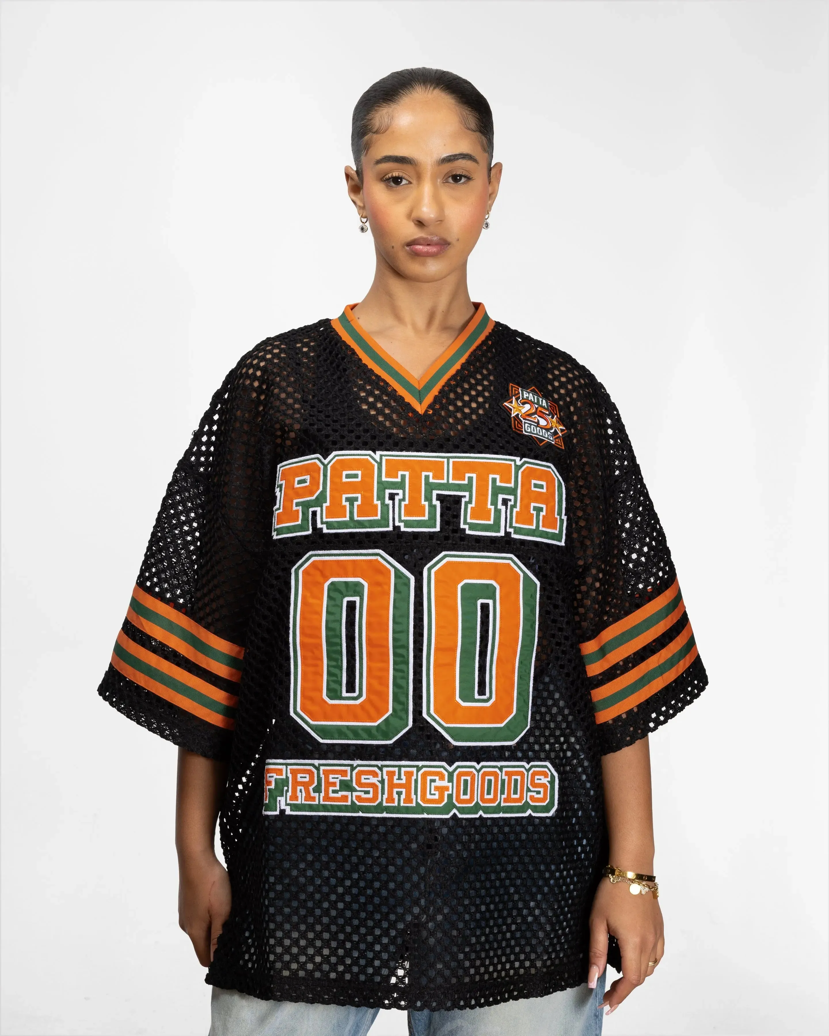 Patta x Joe Freshgoods Football Top (Black) sold by Patta product image thumbnail 4