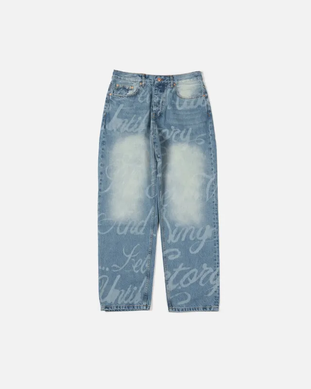 Patta x Joe Freshgoods Denim Pants (Sandwashed Blue Denim) sold by Patta