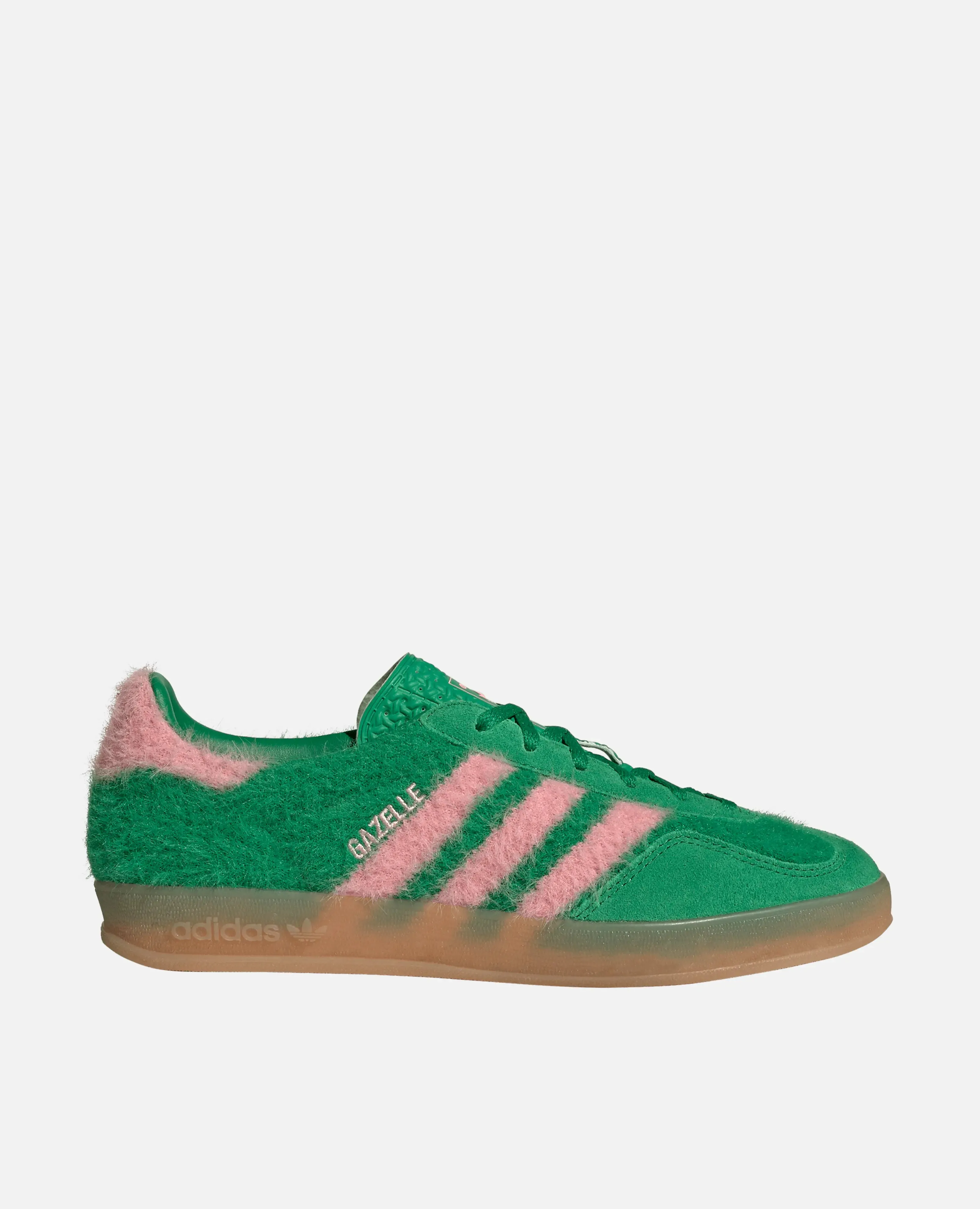 adidas WMNS Gazzelle Indoor (Green/Green/Glow Pink) sold by Patta
