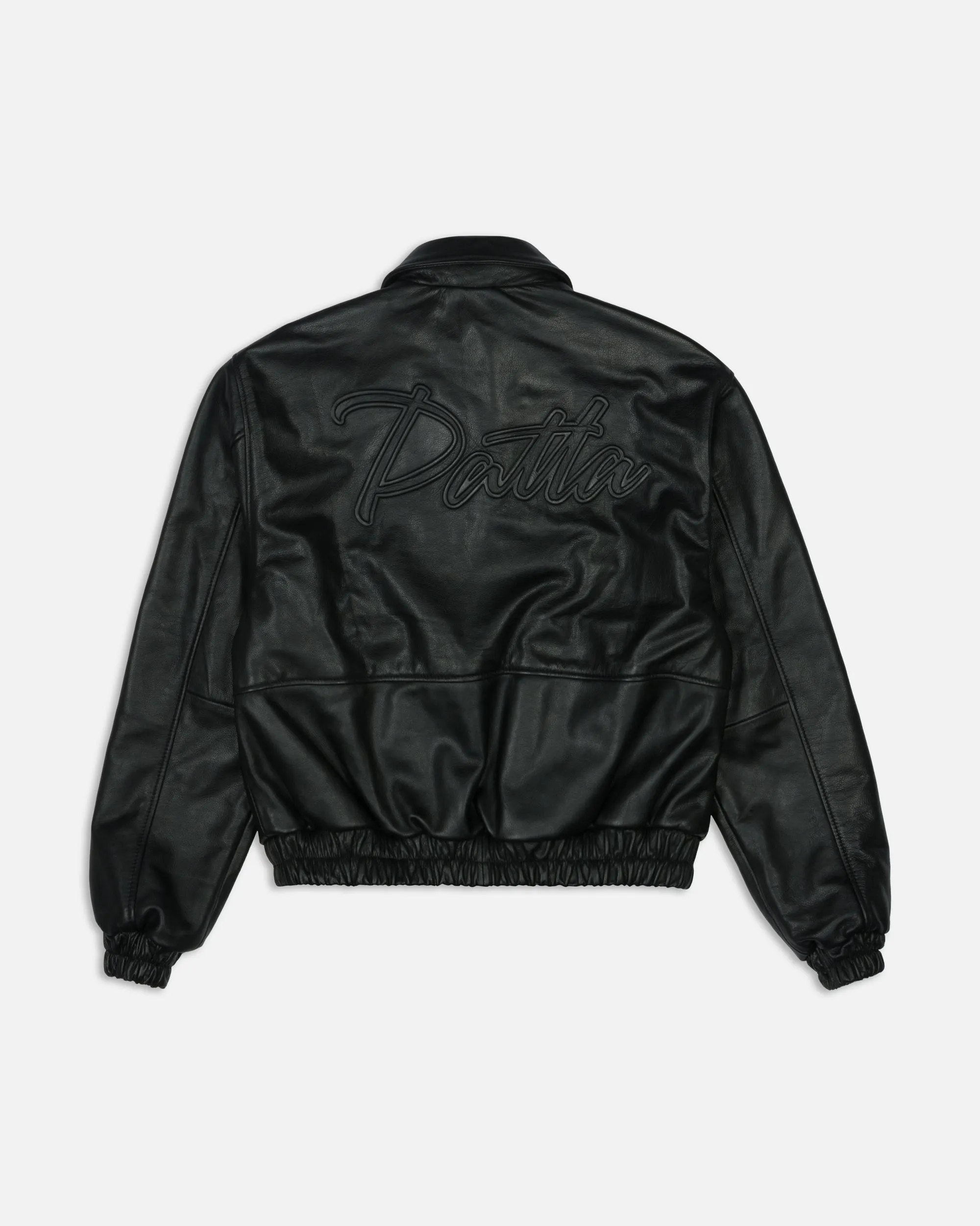 Patta Leather Bomber Jacket (Black) sold by Patta product image thumbnail 2