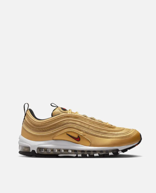 Nike WMNS Air Max 97 OG (Metallic Gold/Varsity Red-Black-White) sold by Patta