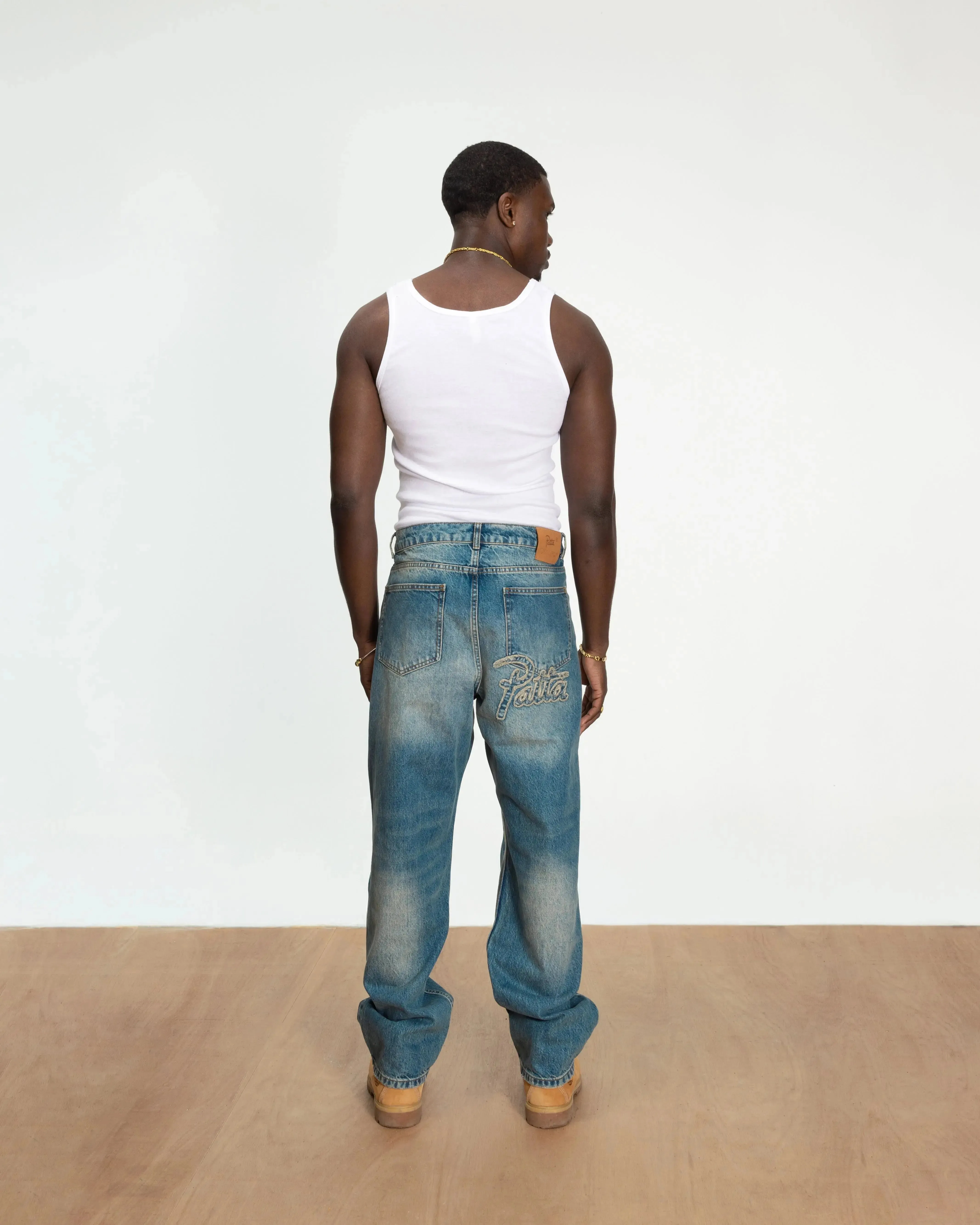 Patta Whiskers Denim Pants (Dark Blue Denim) sold by Patta product image thumbnail 5