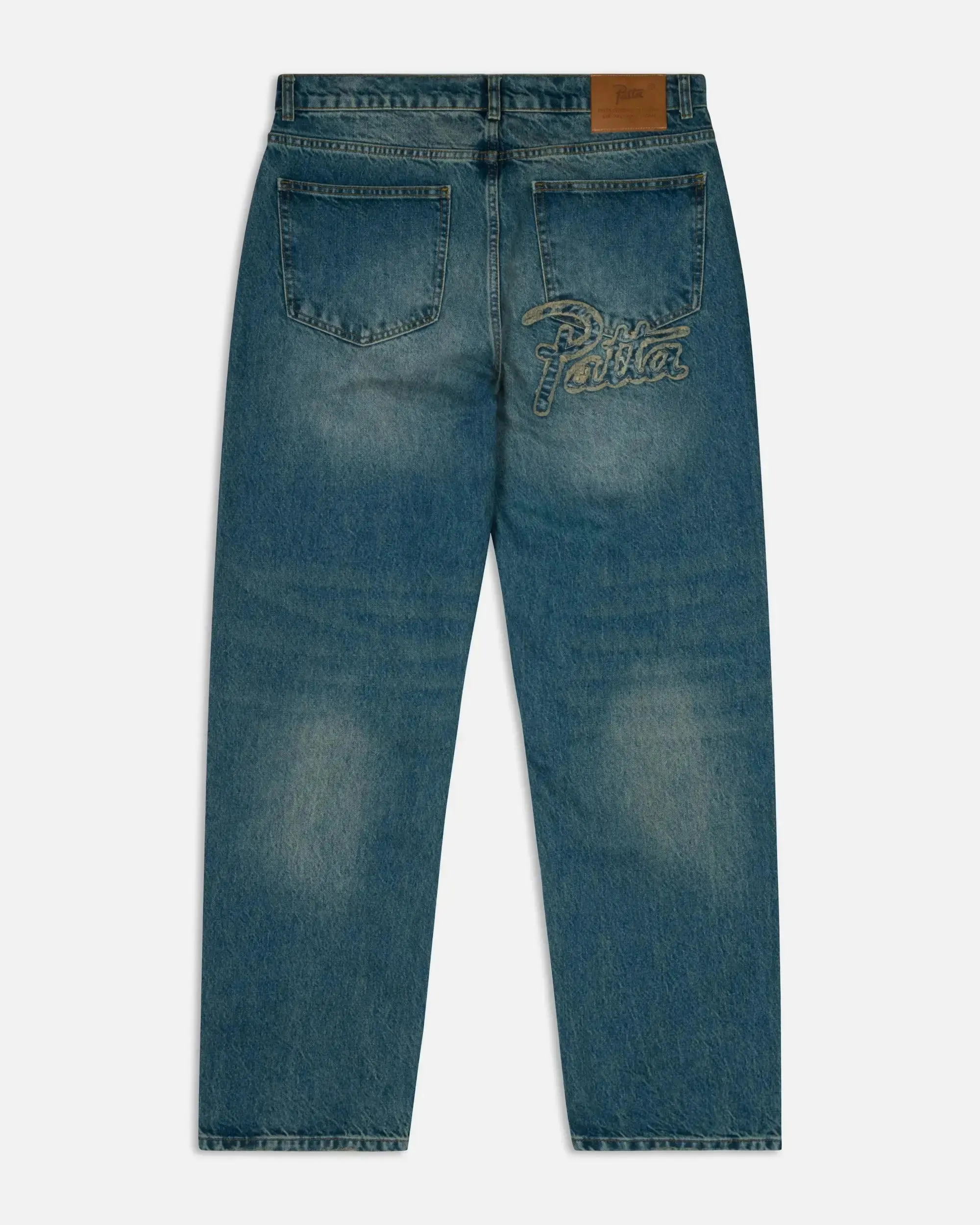 Patta Whiskers Denim Pants (Dark Blue Denim) sold by Patta