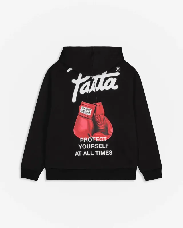 Patta Protect Yourself Hooded Sweater (Black) sold by Patta