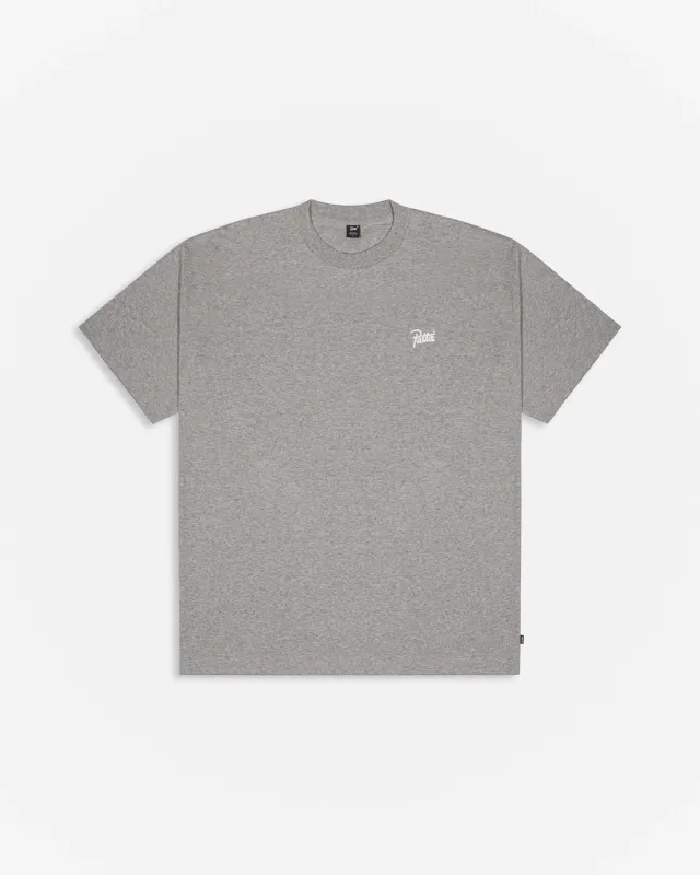 Patta Script Logo T-Shirt (Melange Grey) sold by Patta