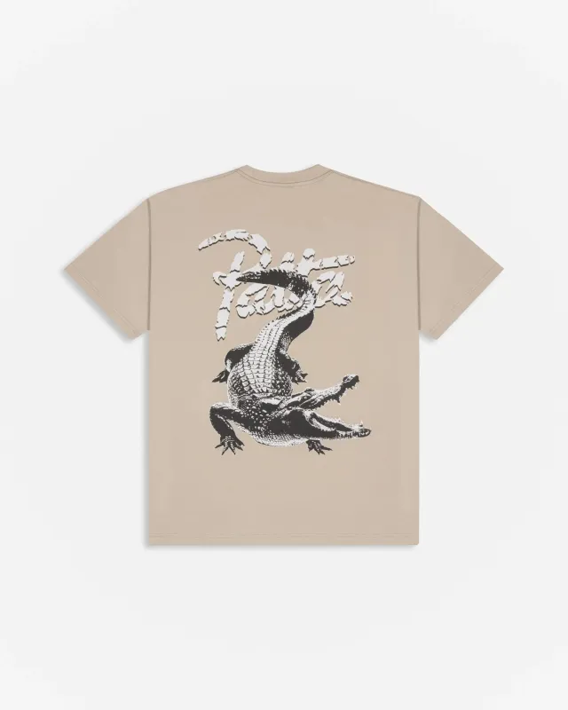Patta Croco T-shirt (Oatmeal) sold by Patta