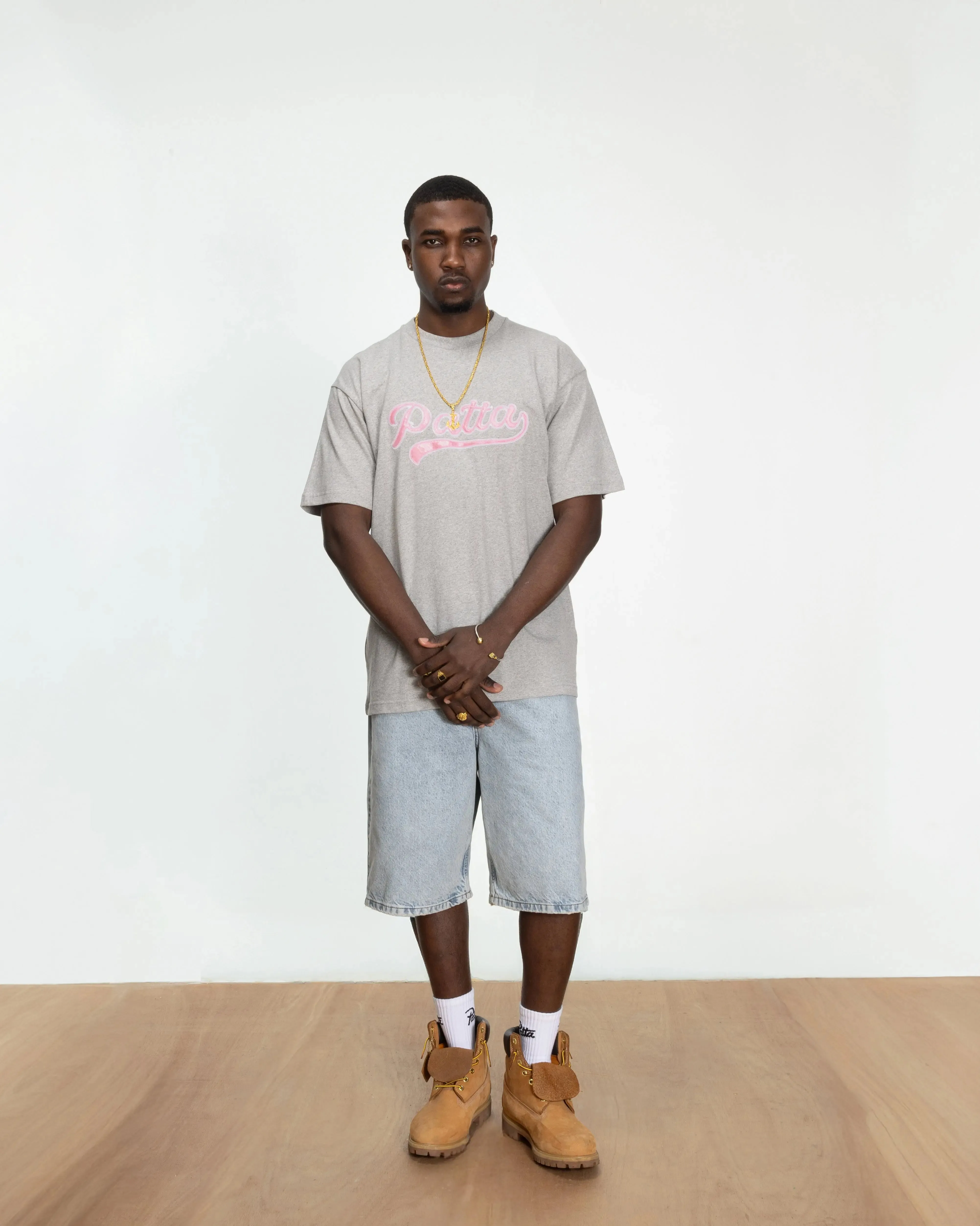 Patta Logo Tail T-Shirt (Grey heather) sold by Patta product image thumbnail 4