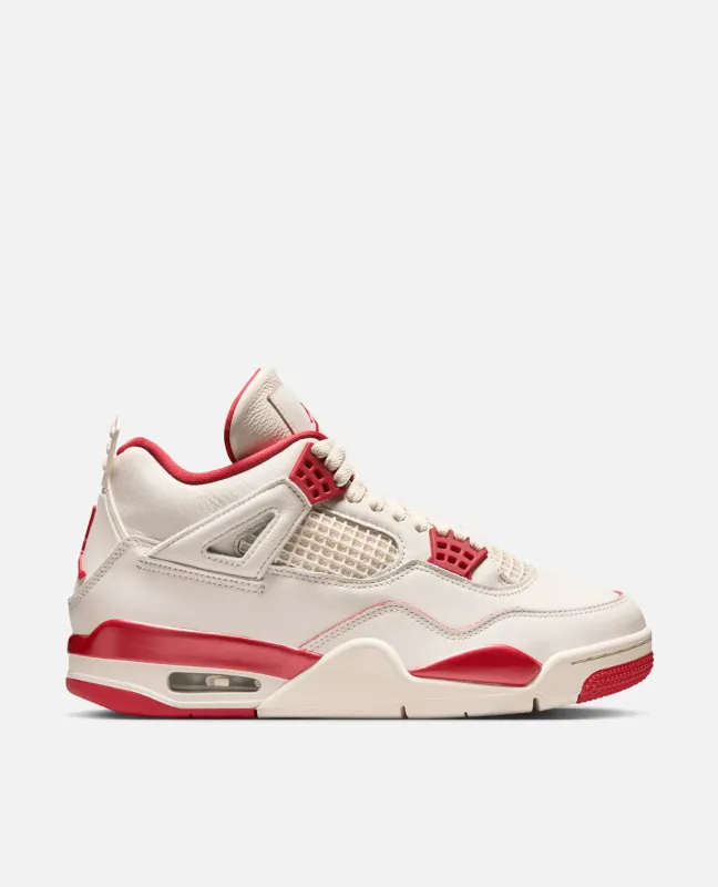 Air Jordan 4 Retro (WMNS) "Valentine's Day" (Pale Ivory/Sierra Red-Tough Red) sold by Patta