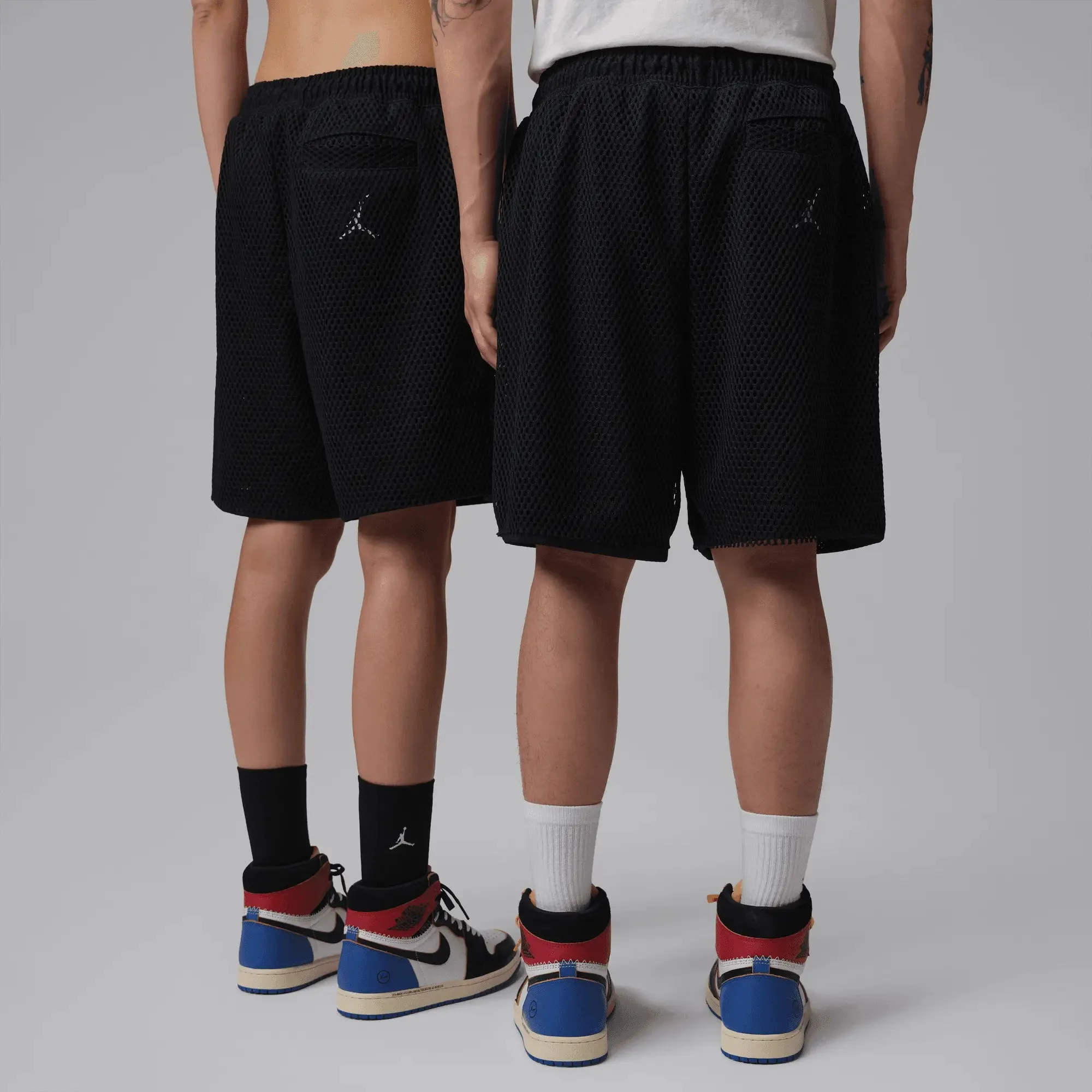 Jordan x Union x Fragment ''Mesh'' Shorts (Black/Pale Ivory) sold by Patta
