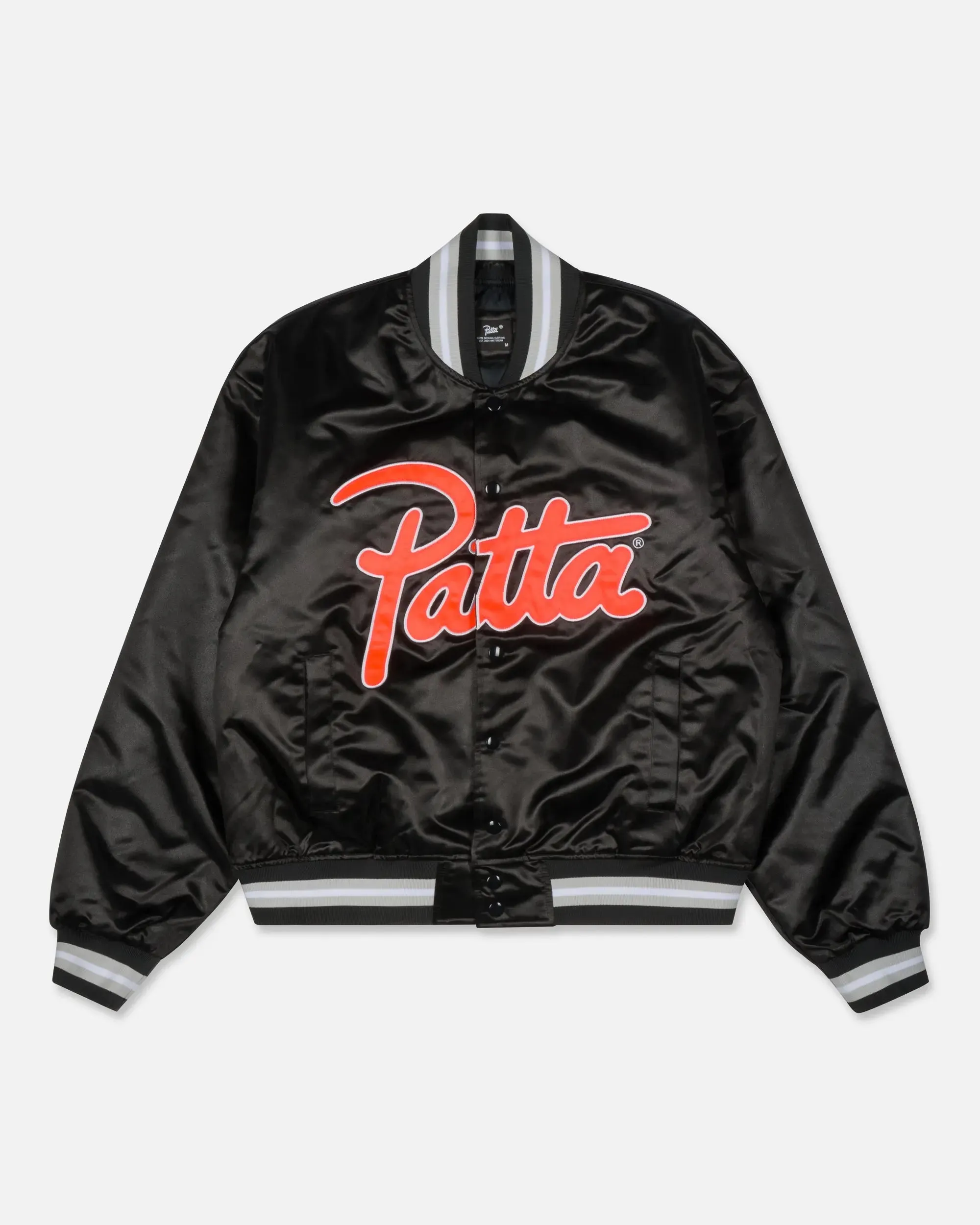 Patta Classic Satin Bomber Jacket (Black) sold by Patta