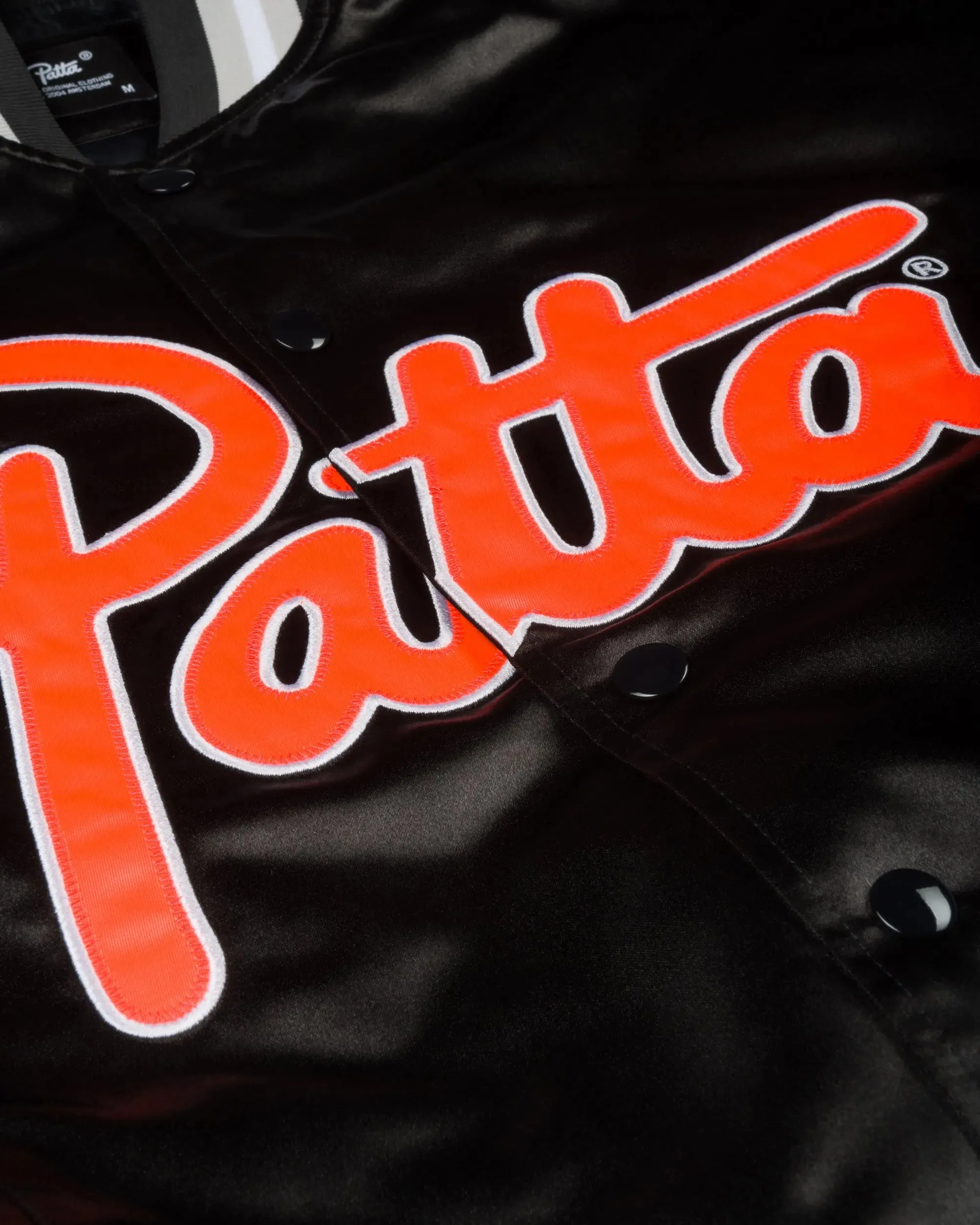 Patta Classic Satin Bomber Jacket (Black) sold by Patta product image thumbnail 3