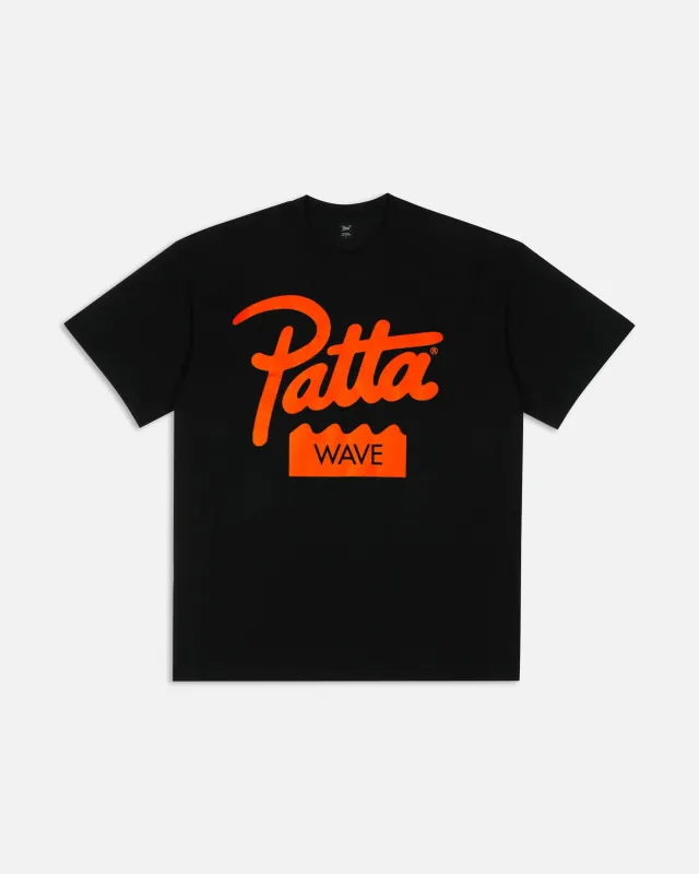 Patta Wave T-Shirt (Black) made by Patta