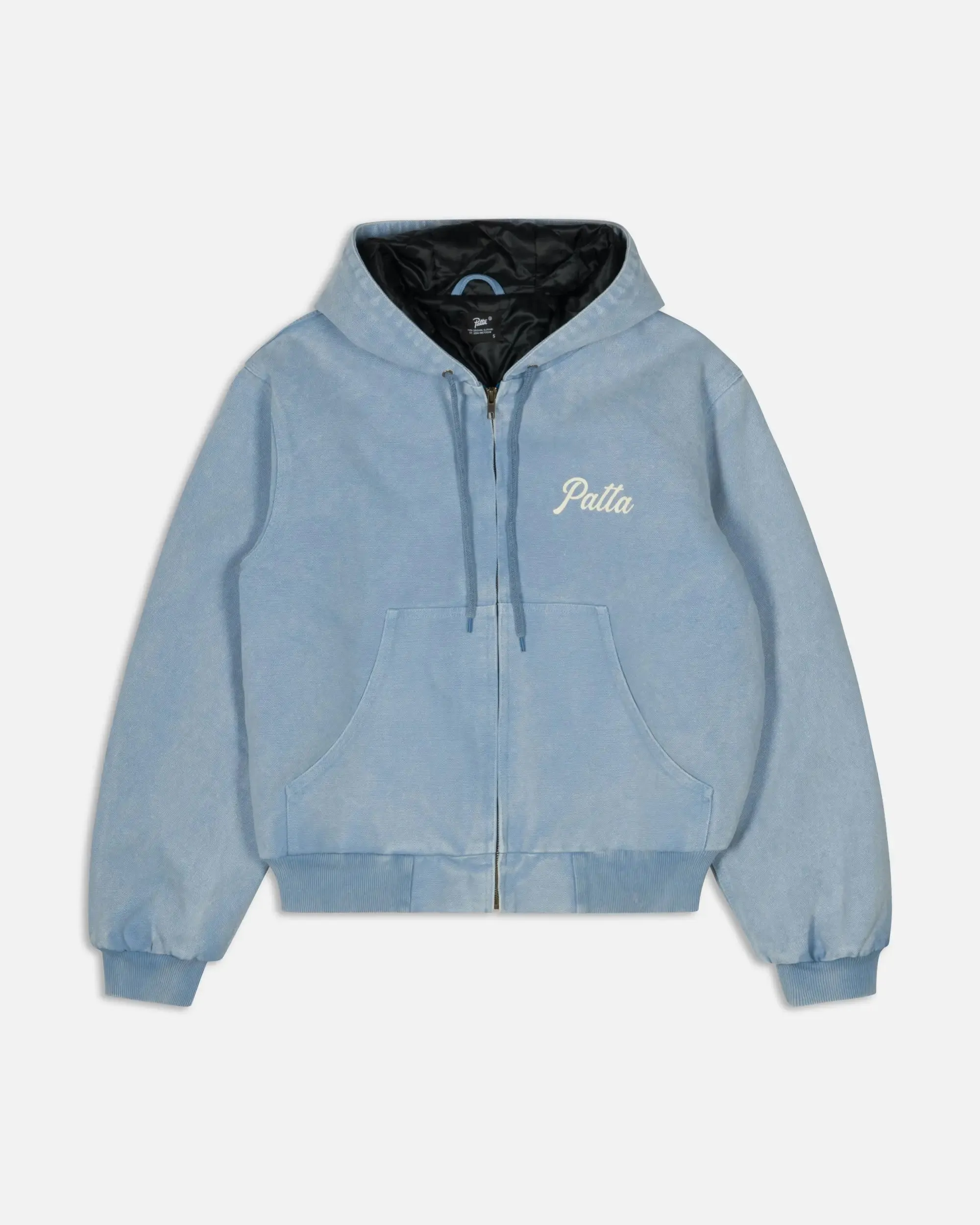 Patta Peace Canvas Hooded Jacket (Light Blue Denim) sold by Patta