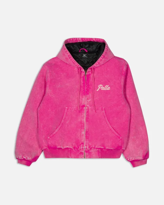 Patta Peace Canvas Hooded Jacket (Fuchsia Purple) made by Patta