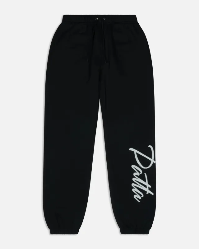 Patta Embro Classic Jogging Pants (Black) made by Patta