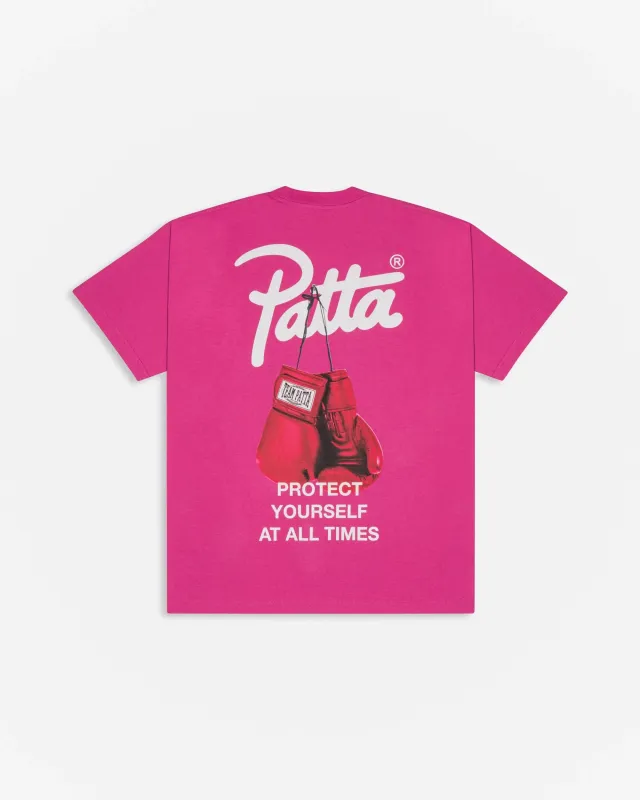 Patta Protect Yourself T-Shirt (Ibis Rose) sold by Patta