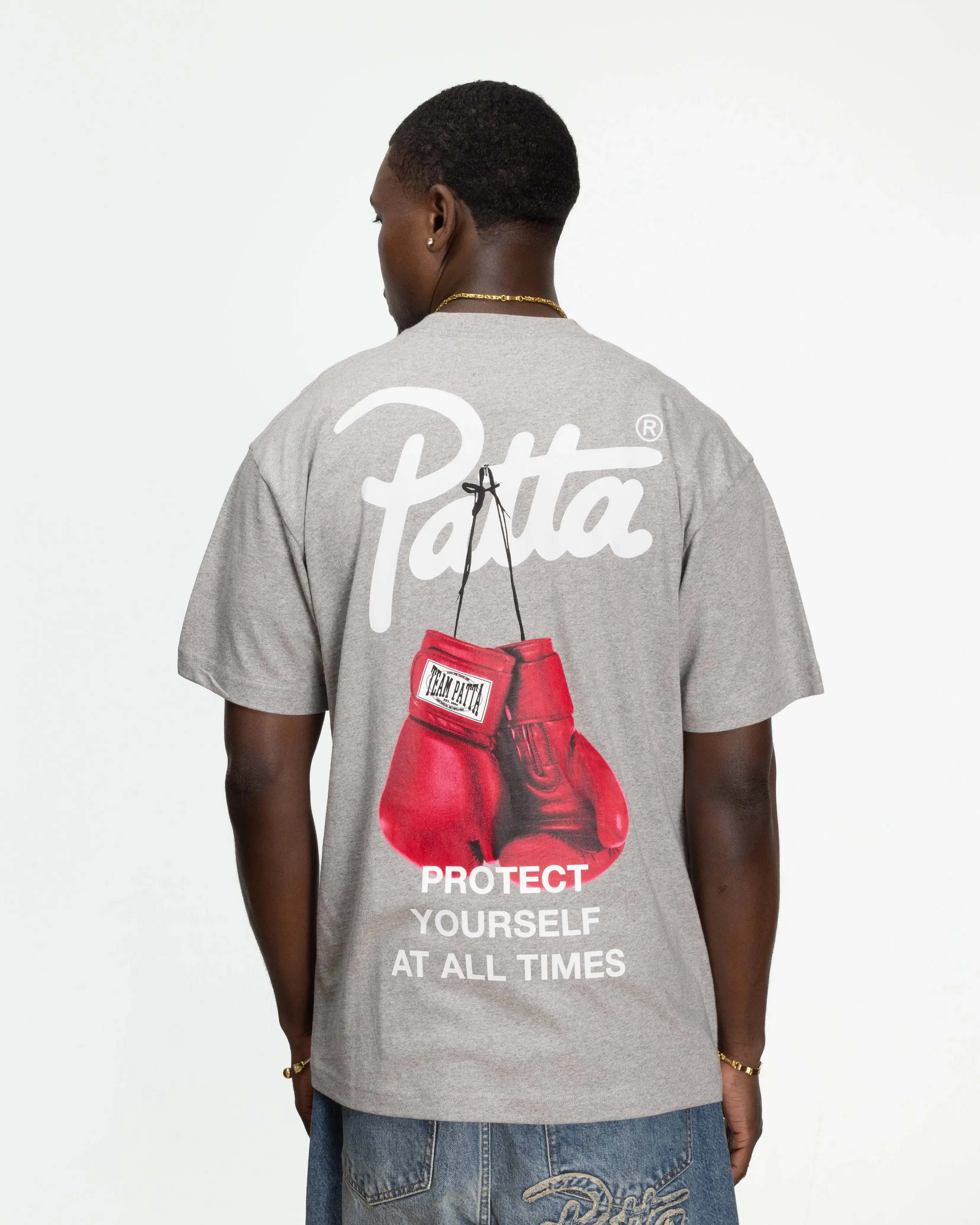 Patta Protect Yourself T-Shirt (Melange Grey) sold by Patta product image thumbnail 3