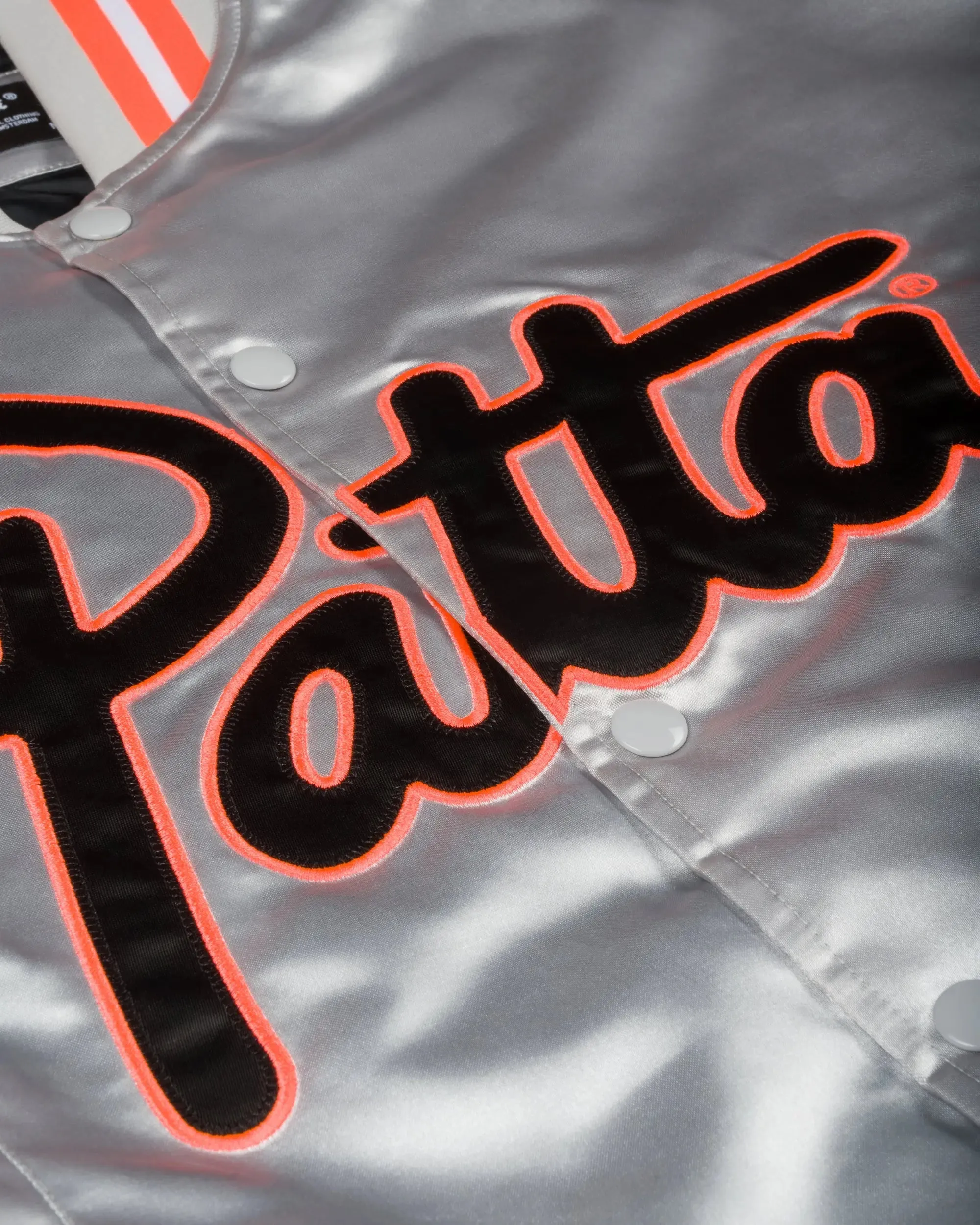 Patta Classic Satin Bomber Jacket (Lunar Rock) sold by Patta product image thumbnail 4