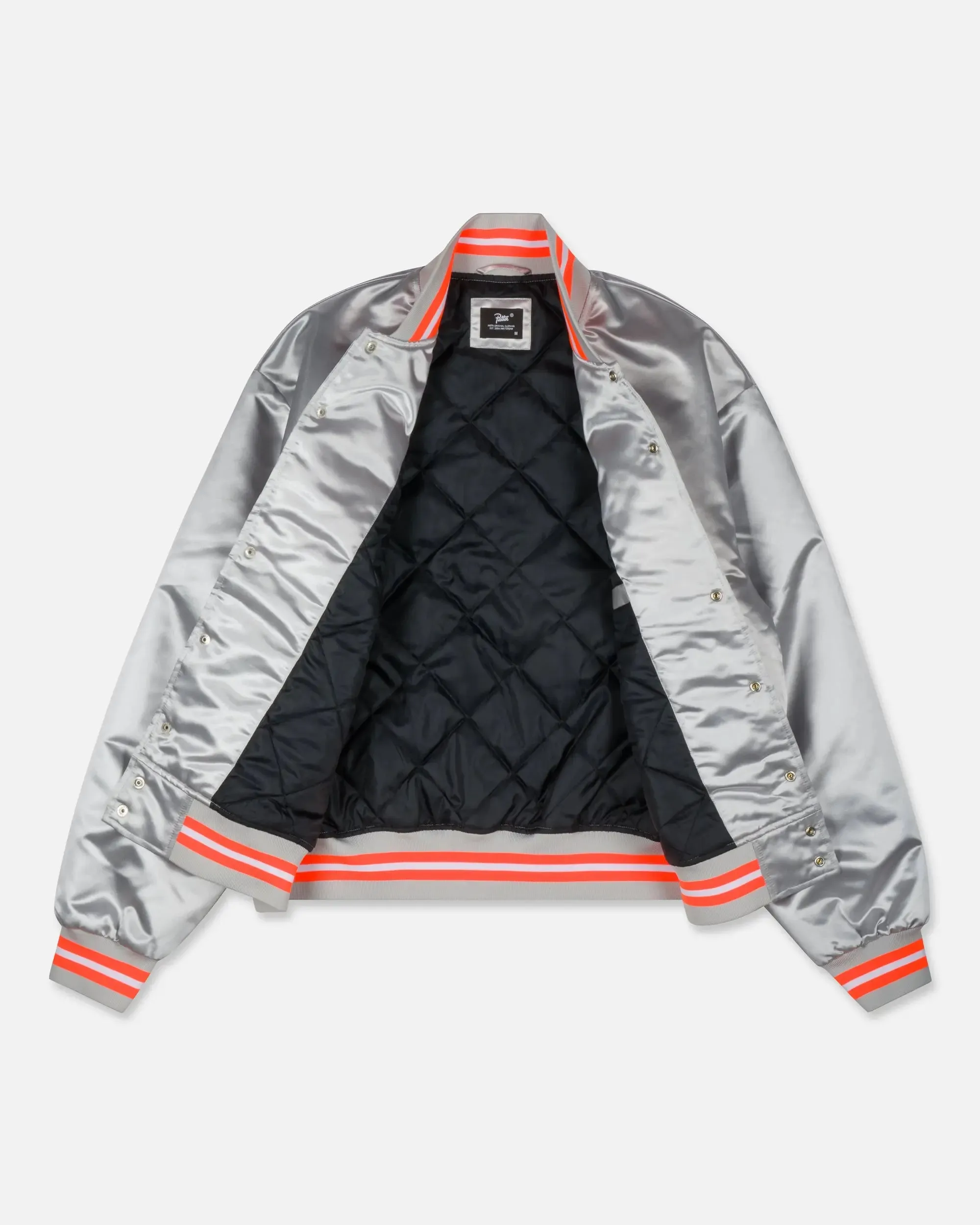 Patta Classic Satin Bomber Jacket (Lunar Rock) sold by Patta product image thumbnail 3