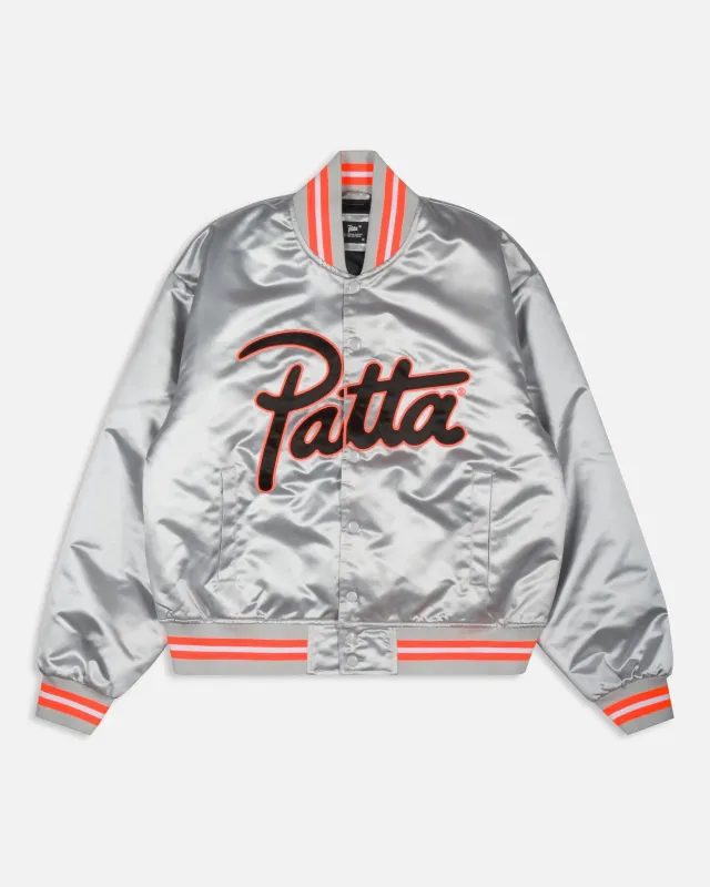 Patta Classic Satin Bomber Jacket (Lunar Rock) sold by Patta