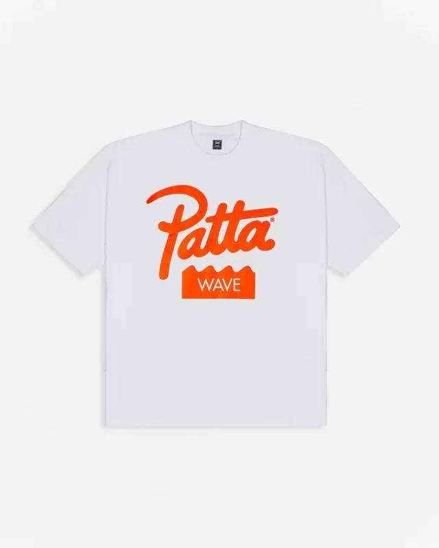 Patta Wave T-Shirt (White) made by Patta