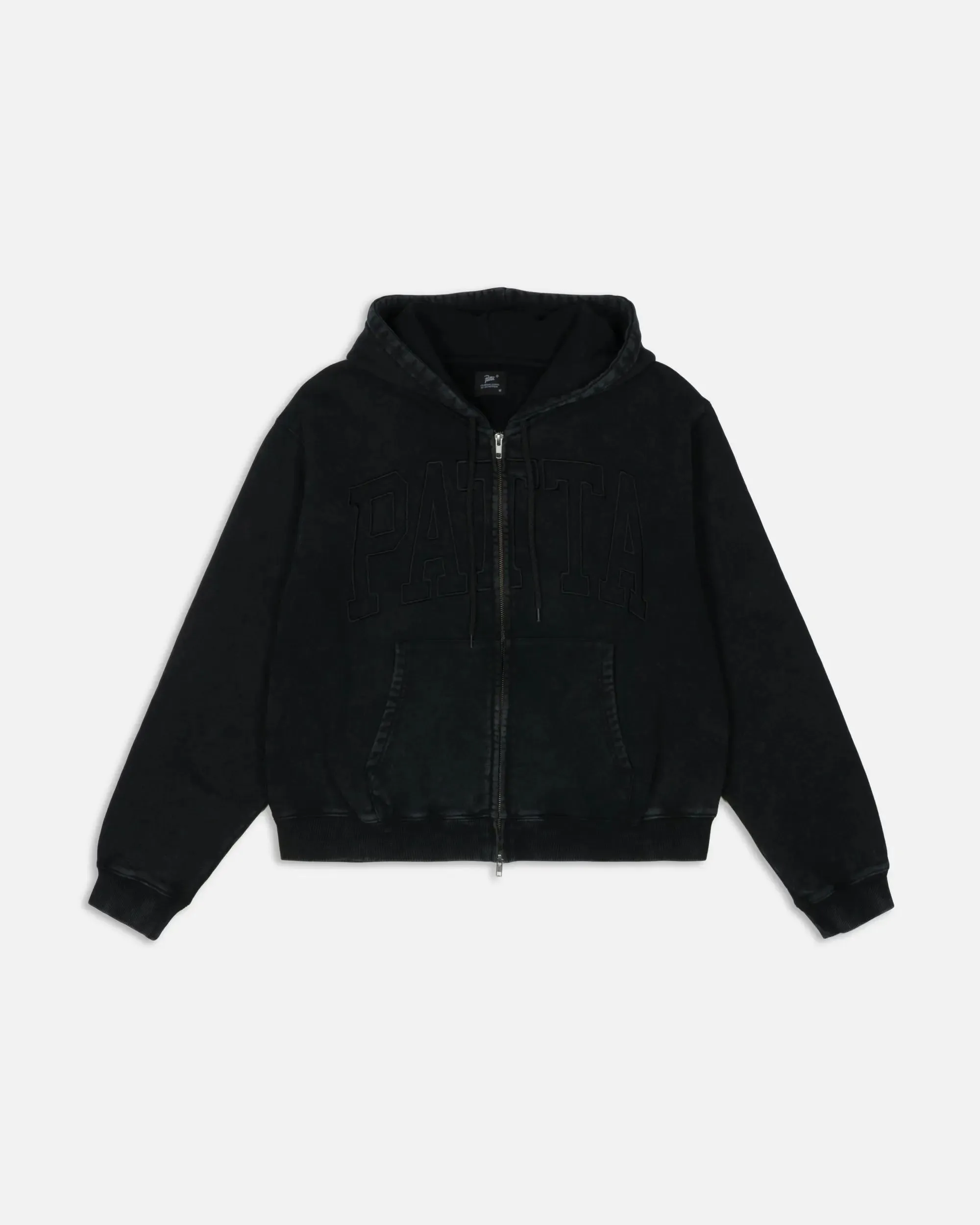 Patta Loopback Logo Zip Hooded Sweater (Moonless Night) sold by Patta