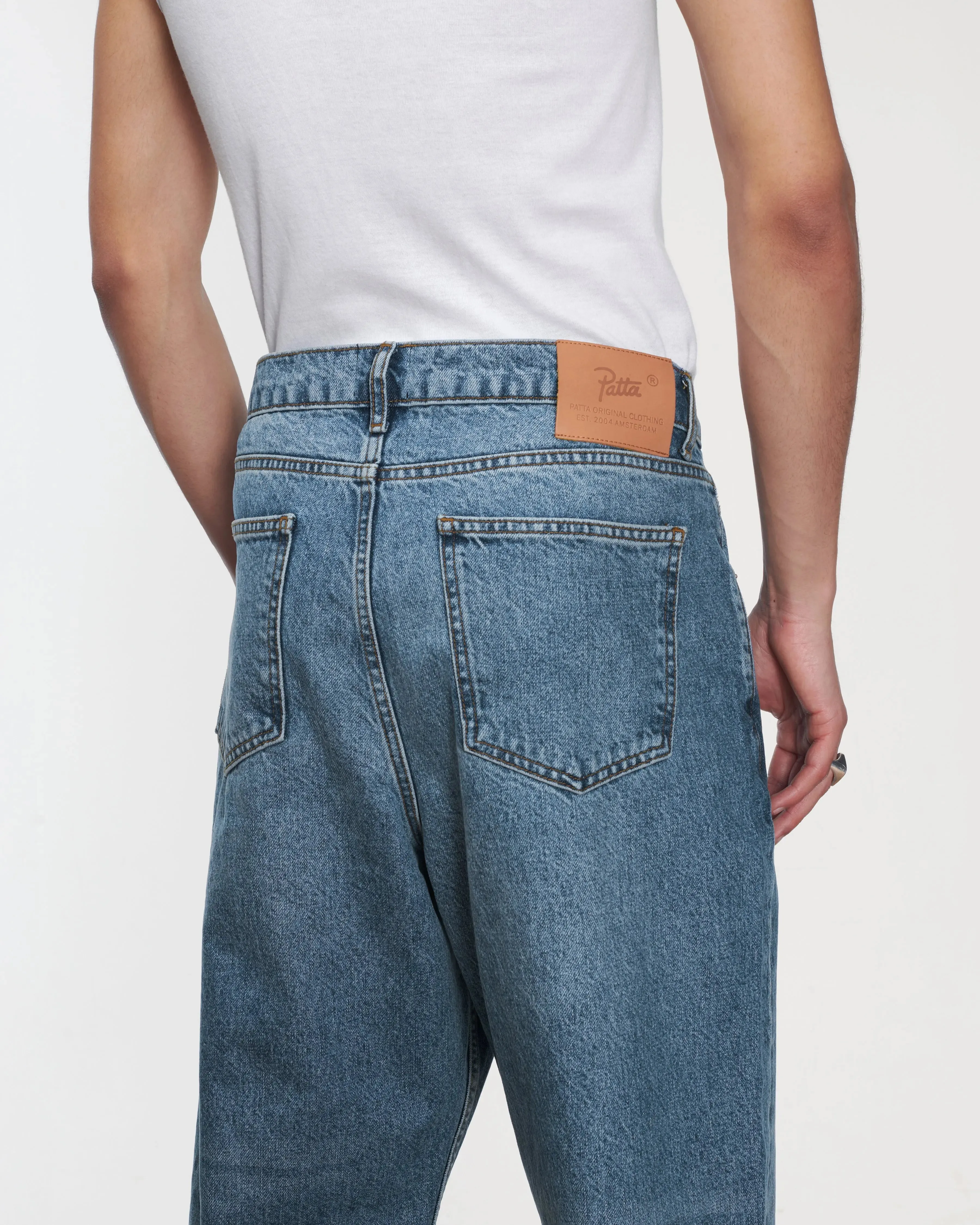 Patta Laserprint Whiskers Denim Pants (Light Blue Denim) sold by Patta product image thumbnail 2