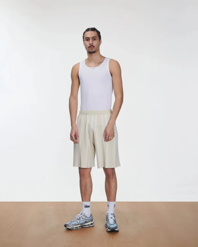 Patta Knitted Football Shorts (Oatmeal) made by Patta